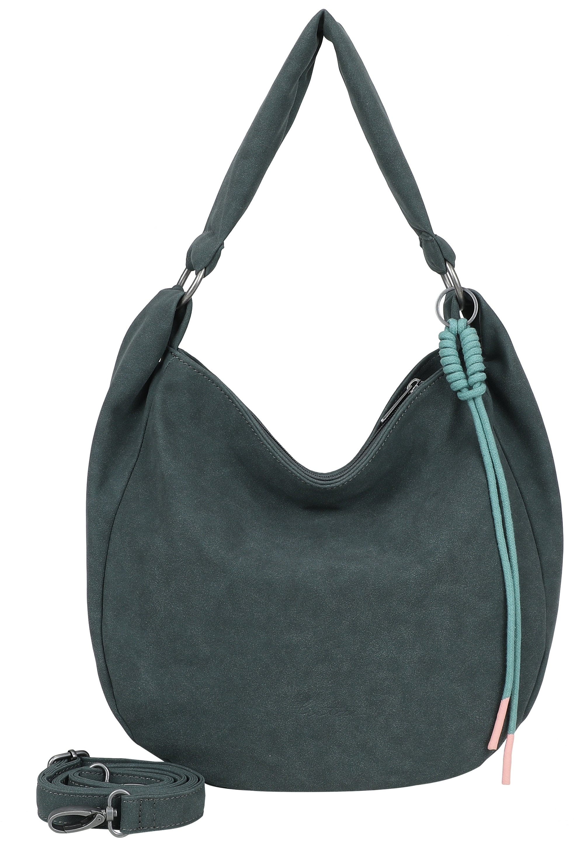 Fritzi aus Preußen Schultertasche "Sue01 Suede Jacky Soft Dark Olive" mit v günstig online kaufen