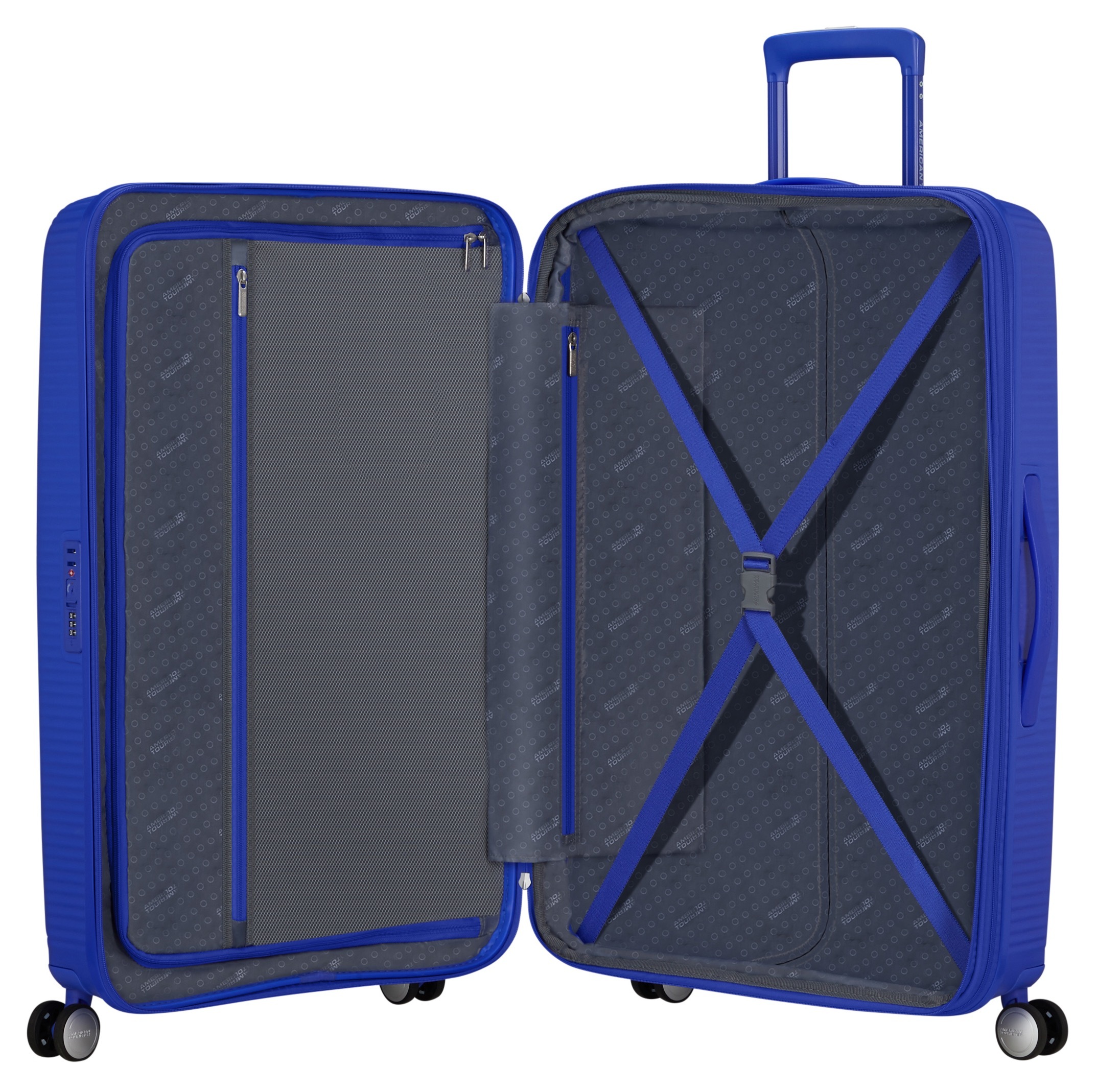 American Tourister® Hartschalen-Trolley »SOUNDBOX, in verschiedenen Farben und Größen«, 4 Rollen, Reisekoffer Trolley Aufgabegepäck TSA-Zahlenschloss Volumenerweiterung
