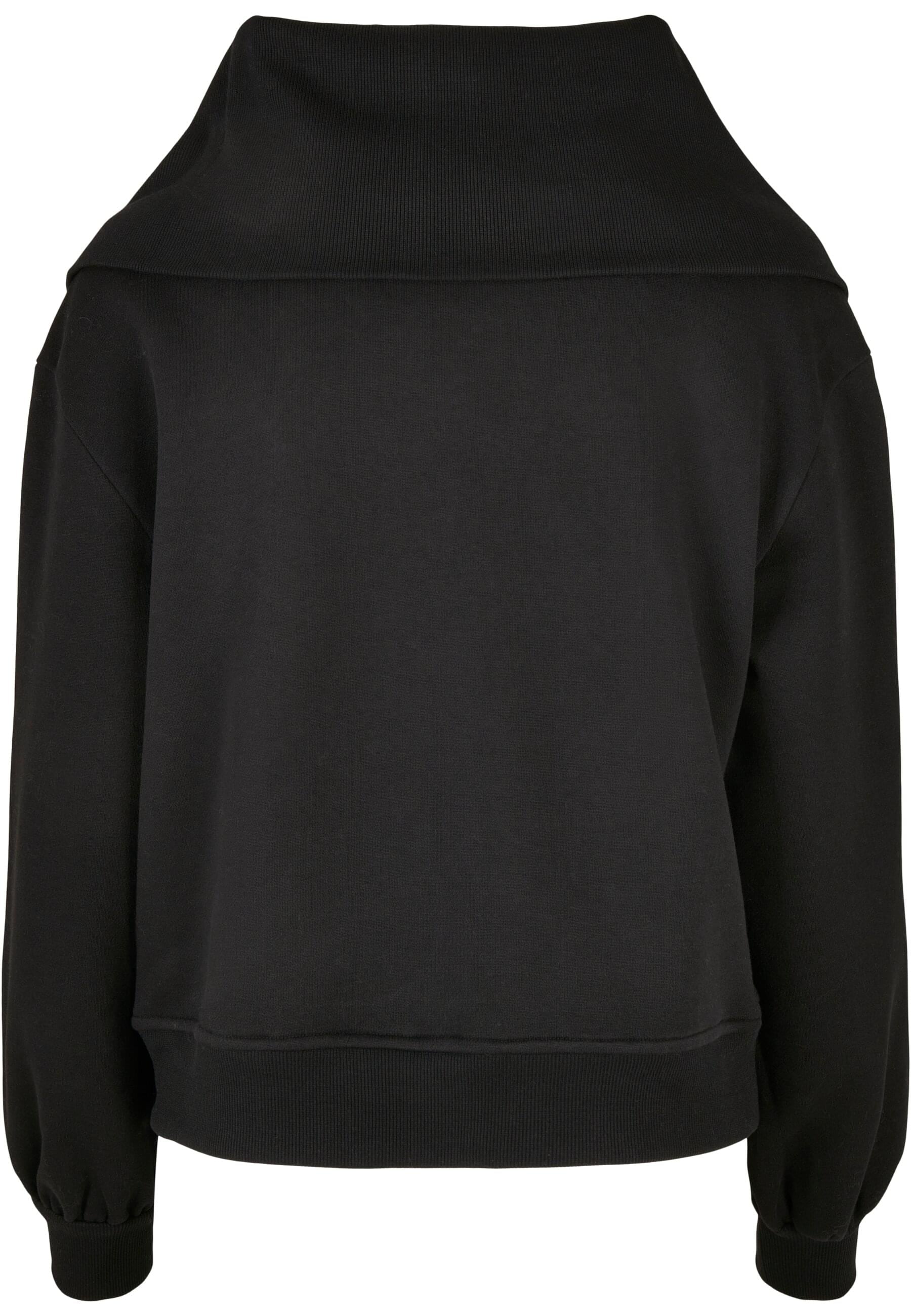 URBAN CLASSICS Sweater »Urban Classics Damen Ladies Oversized High Neck Troyer Crew«, (1 tlg.)
