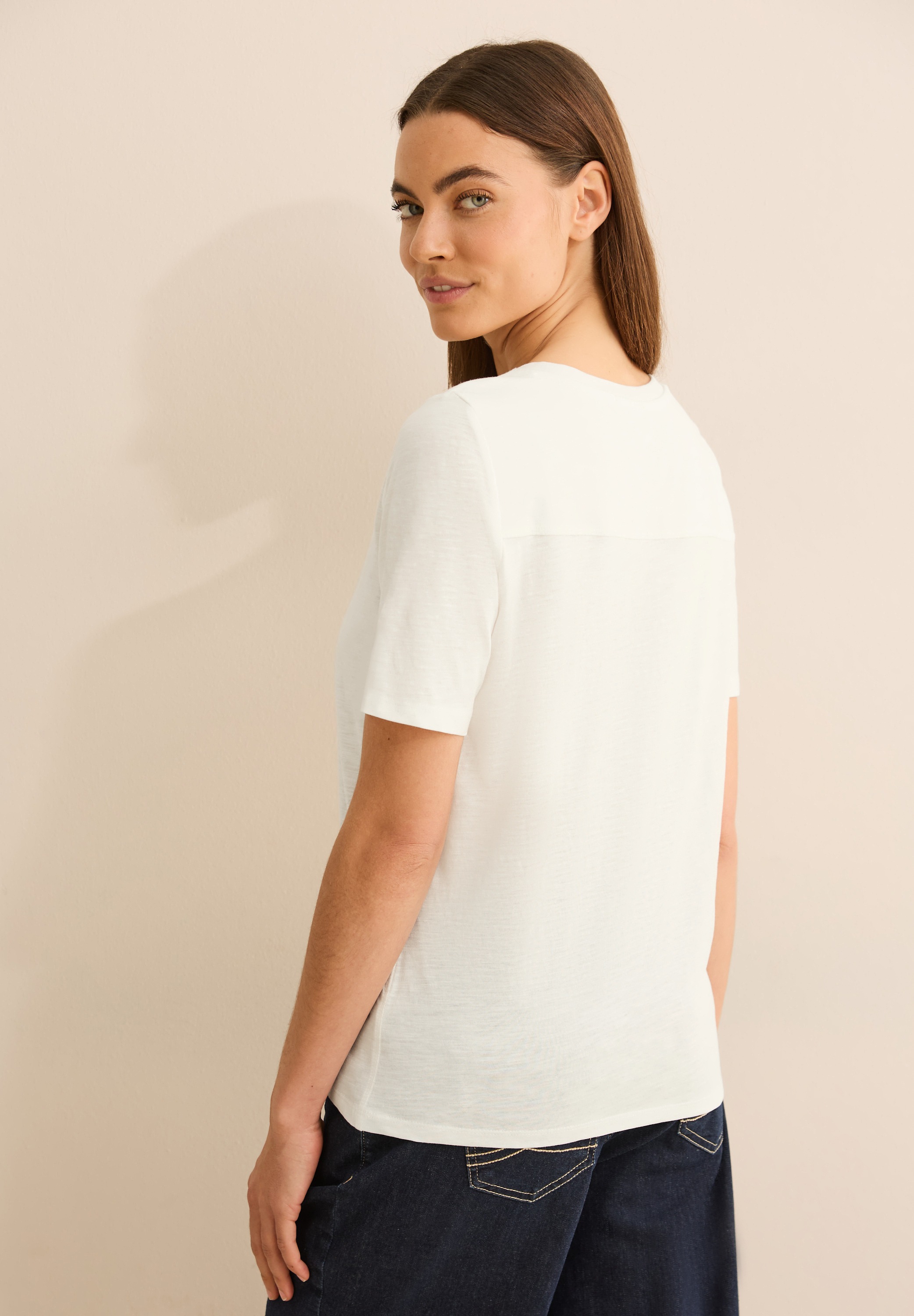 Cecil T-Shirt, aus reiner Baumwolle