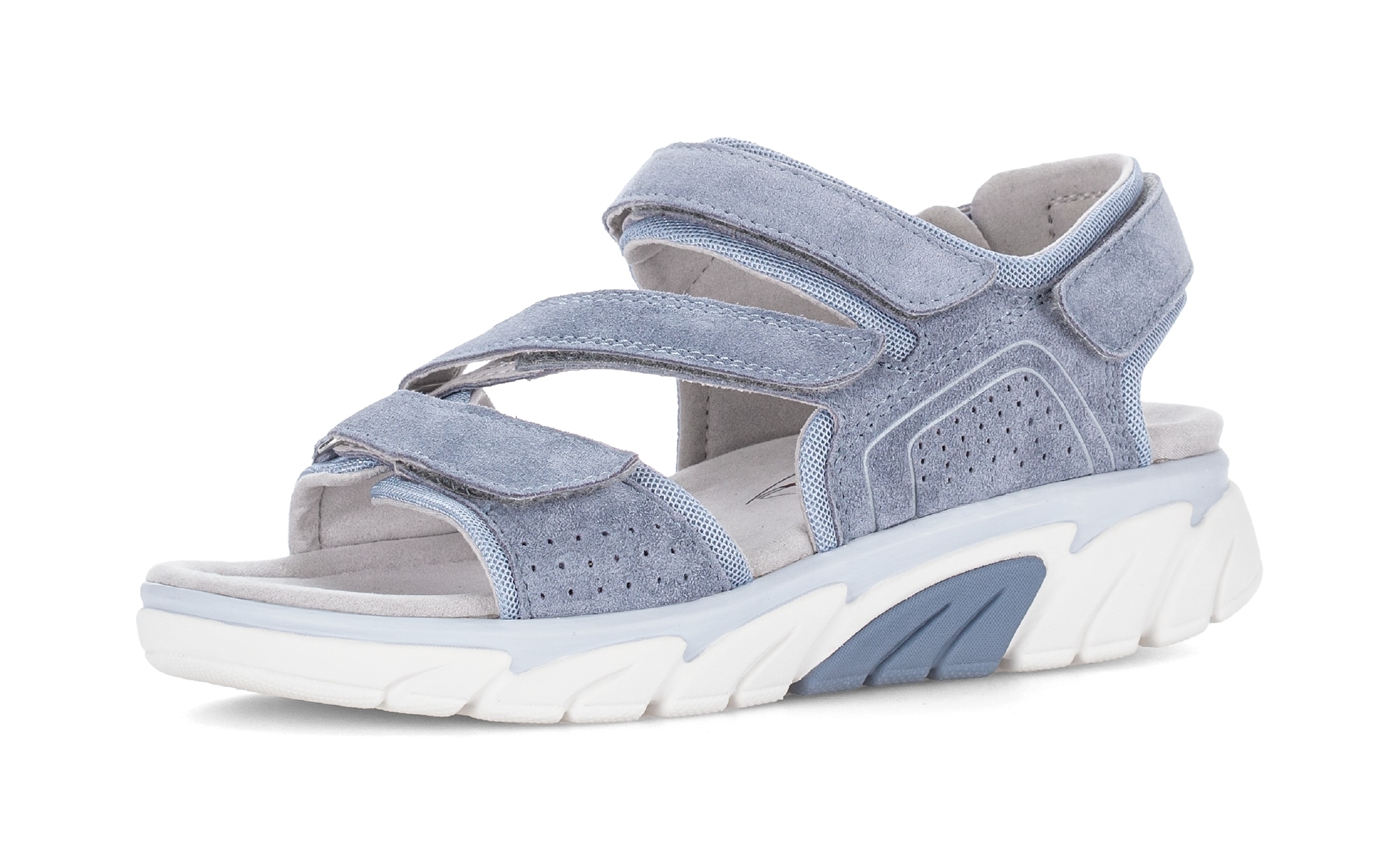 rollingsoft Sandalette Keilabsatz, Riemchensandale mit Lochmuster und Ziern günstig online kaufen