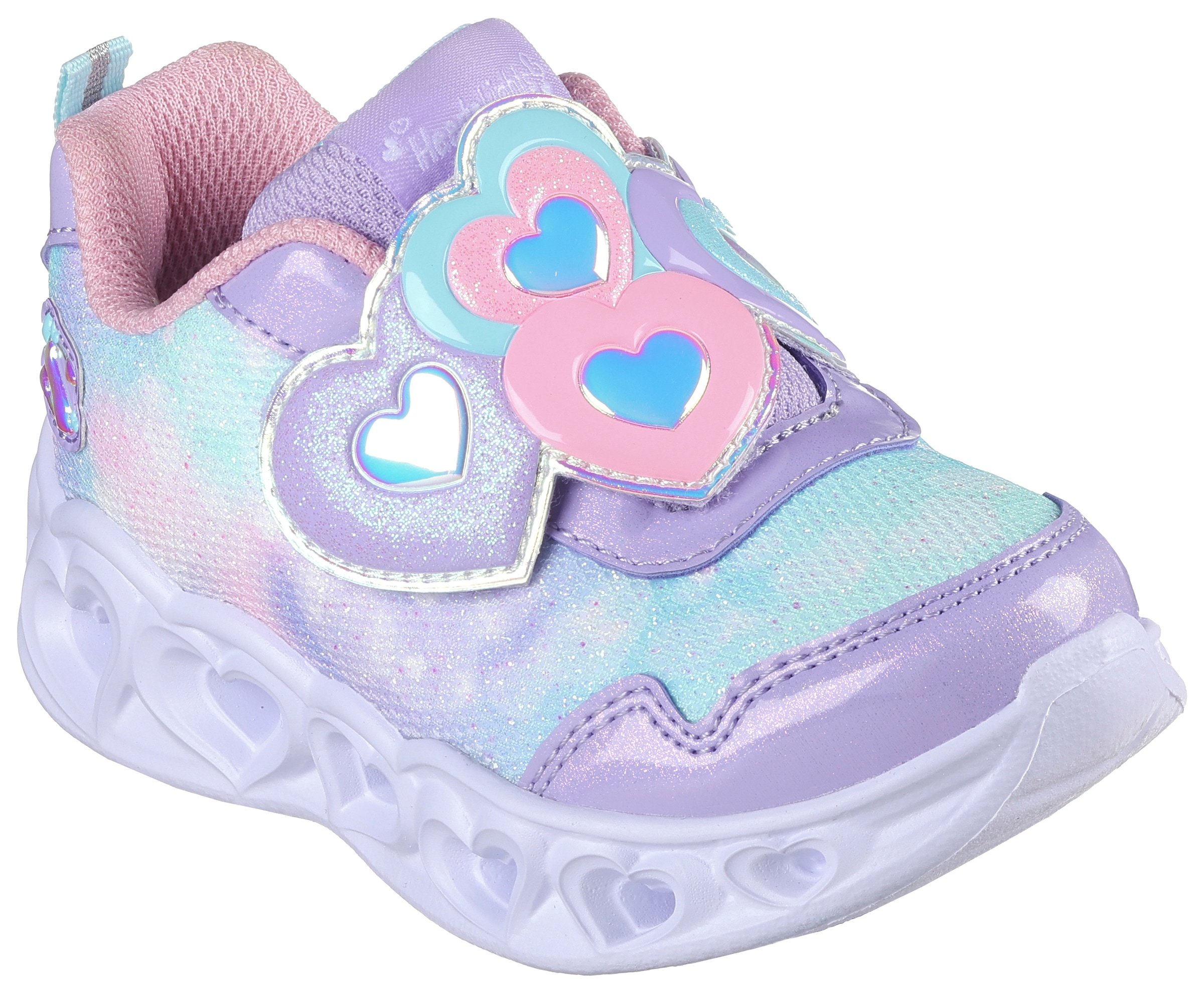 Lauflernschuh »Blinkschuh HEART LIGHTS - LOVIN REFLECTION«, Sneaker, Klettschuh,...