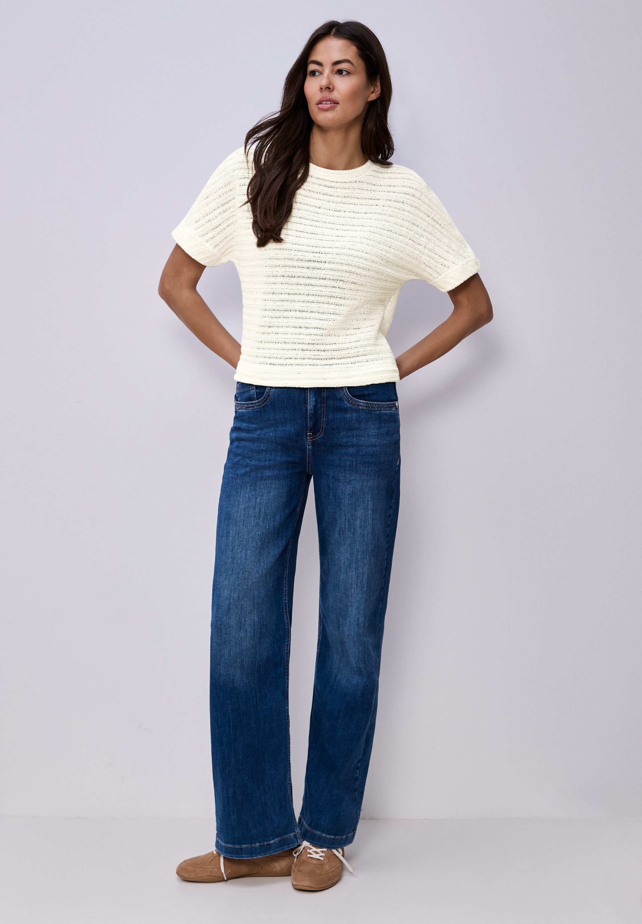 STREET ONE T-Shirt im soften Baumwoll-Mix