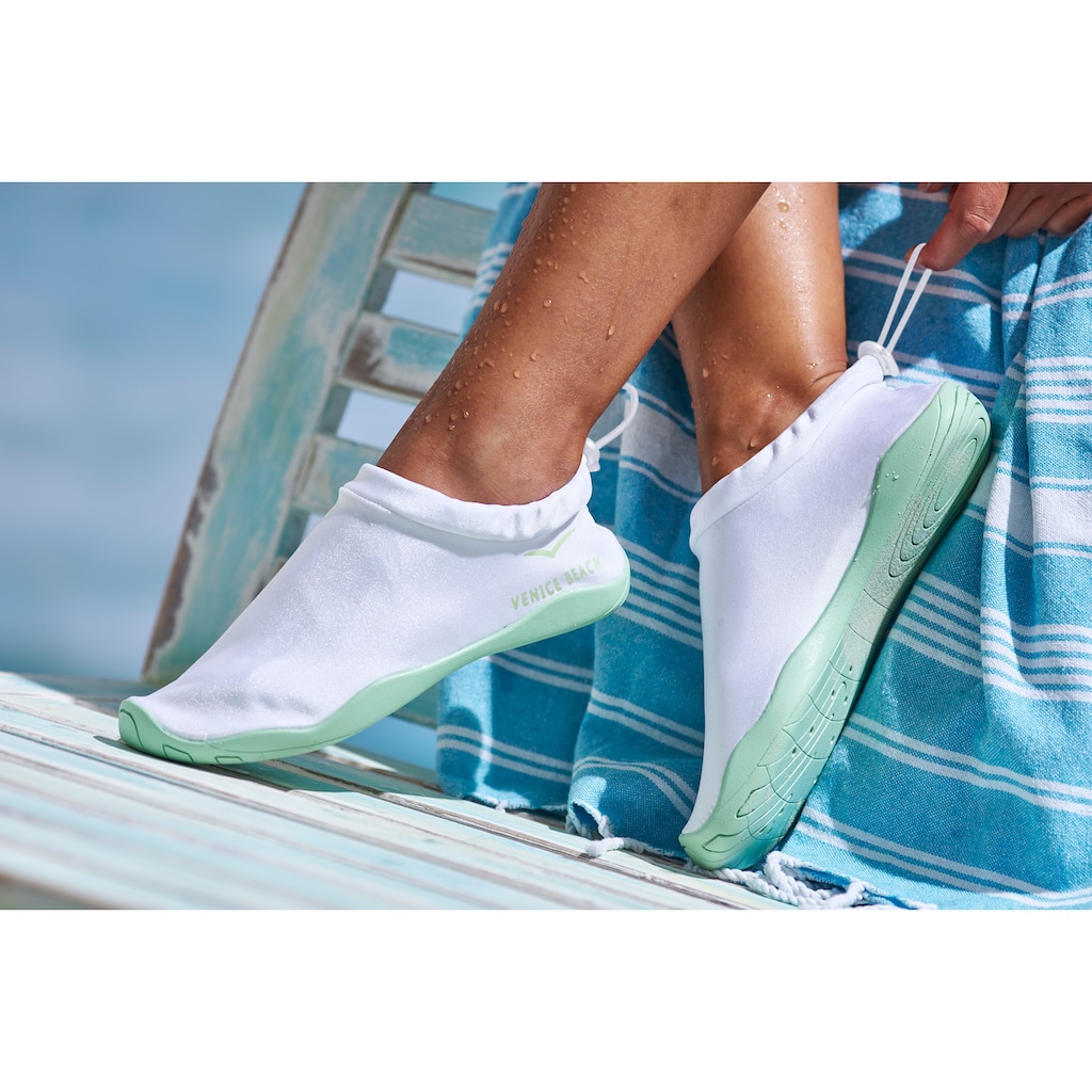 Venice Beach Aquaschuh, Badeschuh, Slipper, Wasserschuh ultraleicht und schnelltrocknend VEGAN