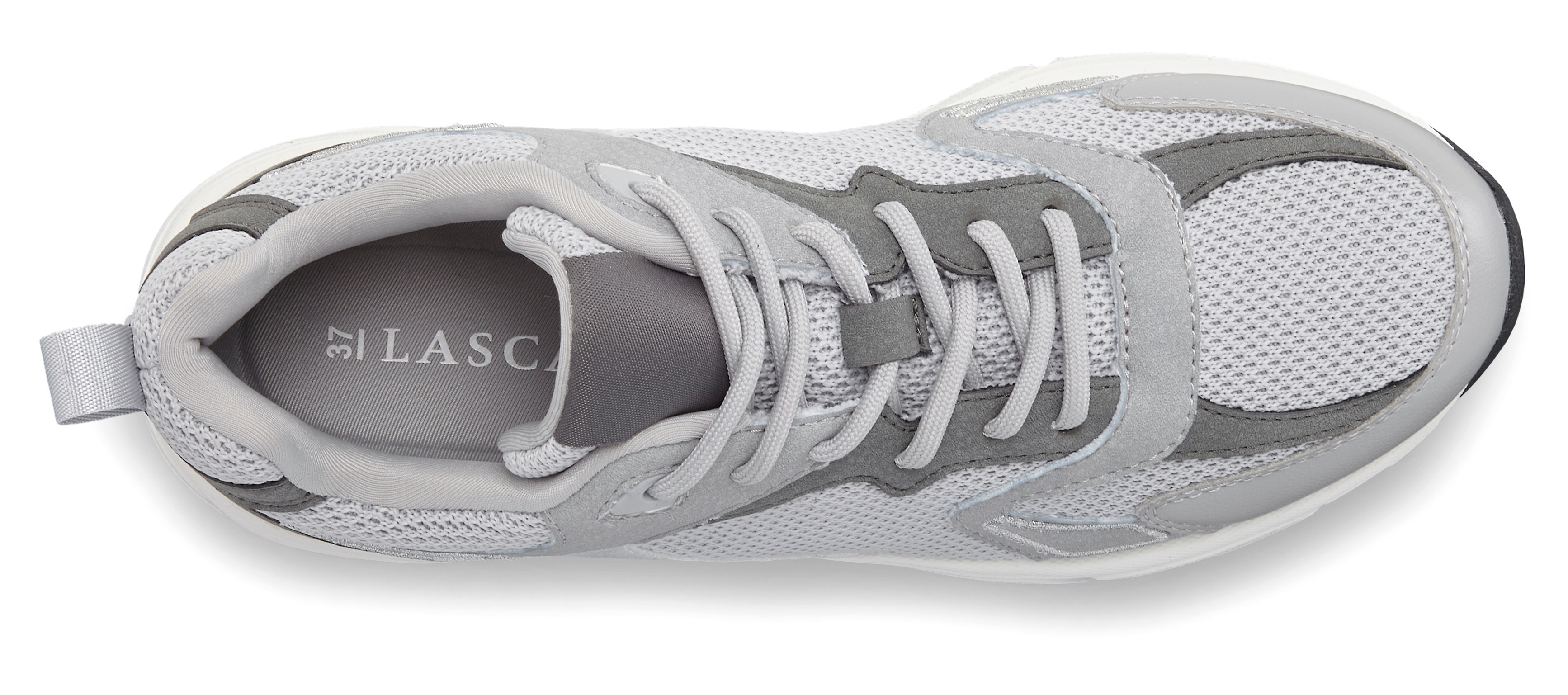 Thumbnail - LASCANA Sneaker, Halbschuh, Sportschuh, Schnürhalbschuh leichte Chunky Sohle VEGAN