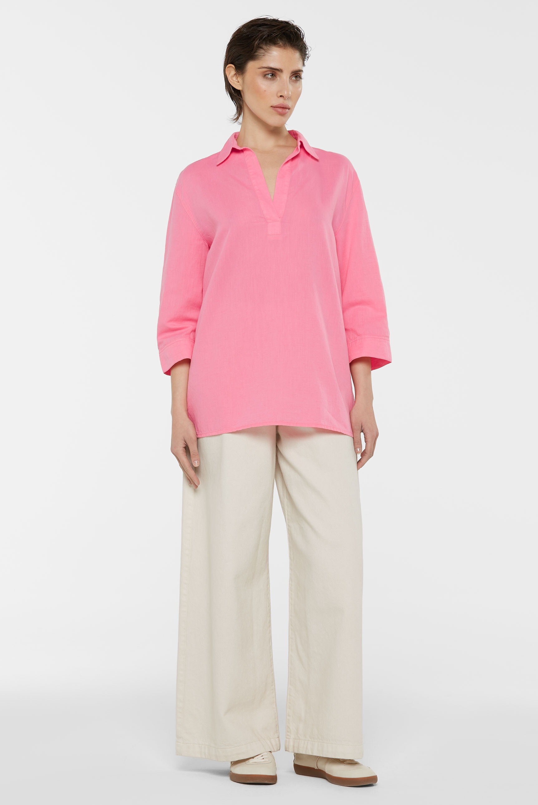 SENSES.THE LABEL Schlupfbluse, mit Seitenschlitze