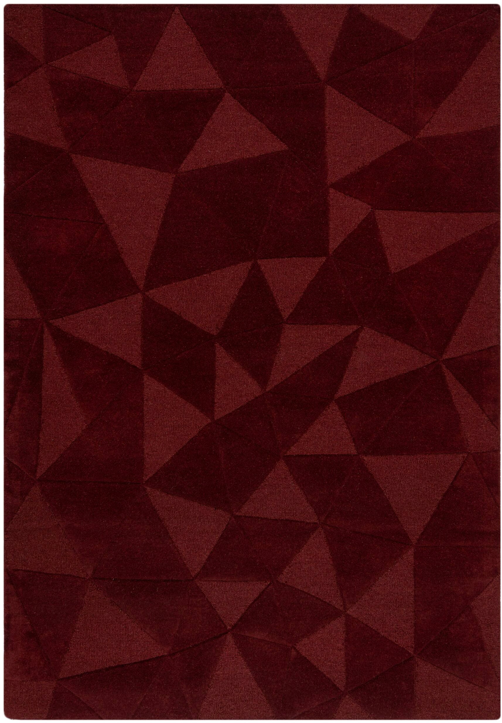FLAIR RUGS Wollteppich "Shard" rechteckig 10 mm Höhe Hoch-Tief Effekt, Hand günstig online kaufen