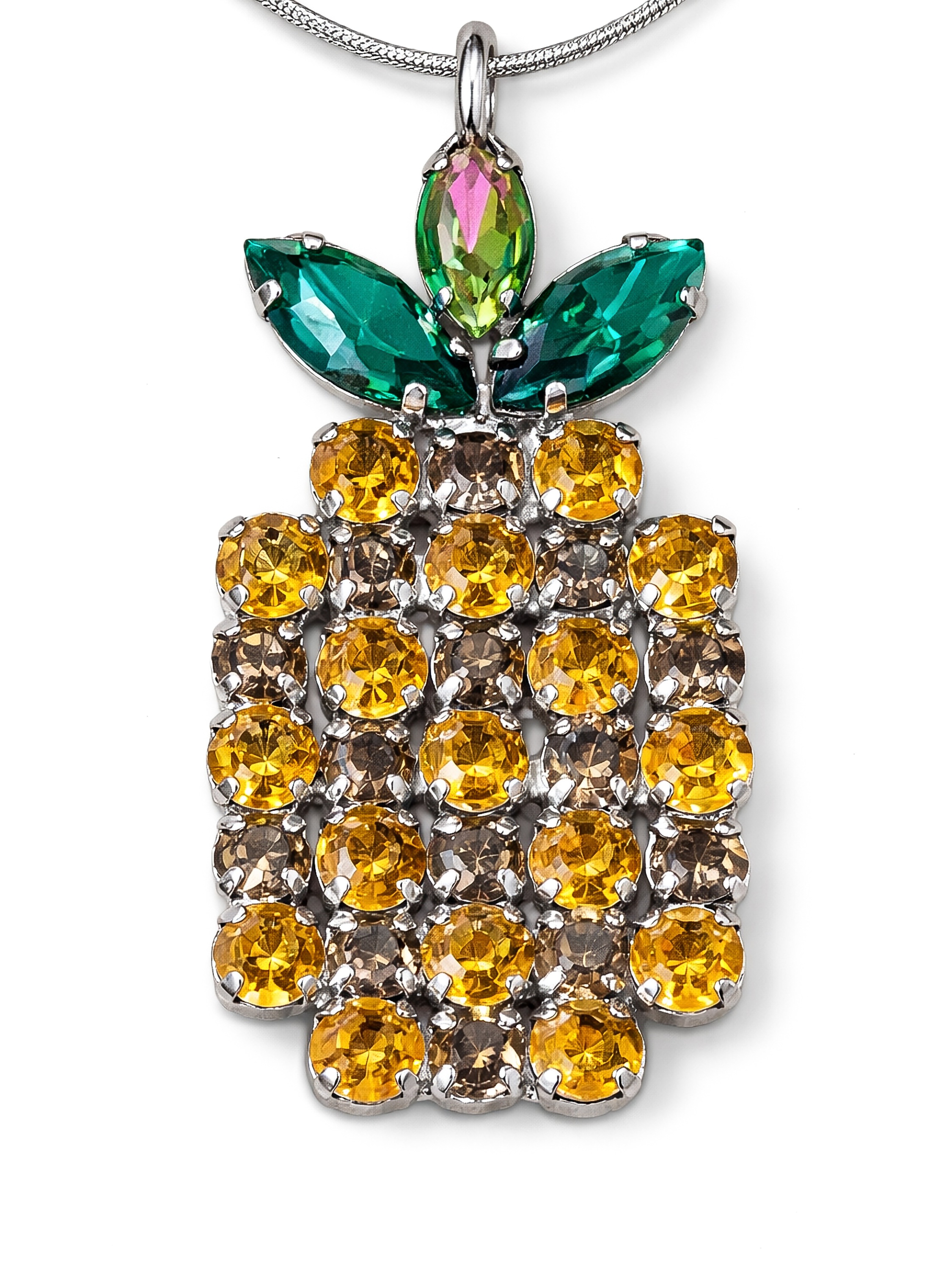 Thumbnail - COLLEZIONE ALESSANDRO Lange Kette "Ananas" mit großem Anhänger in Form einer Ananas