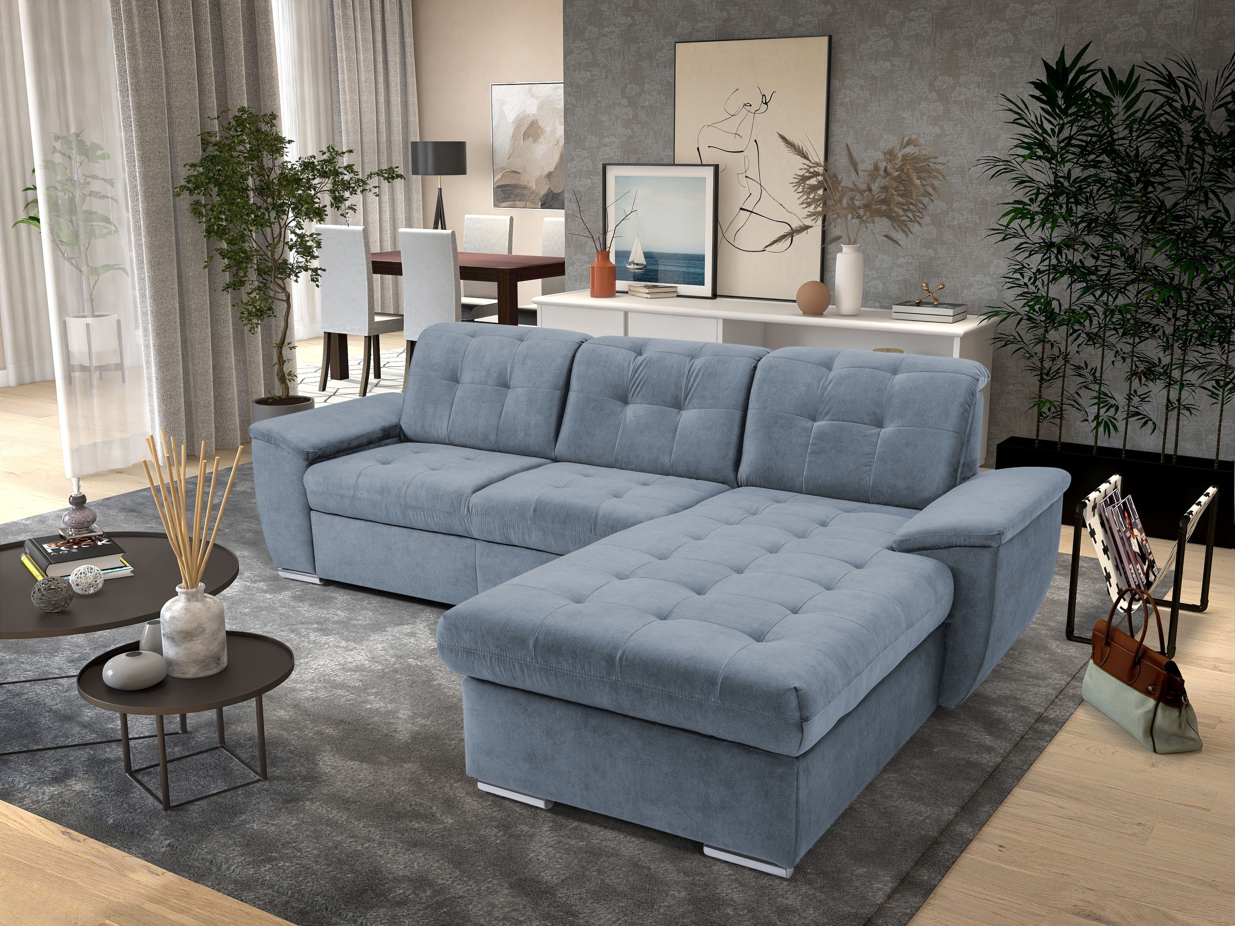 exxpo - sofa fashion Ecksofa, mit Kopf- bzw. Rückenverstellung günstig online kaufen