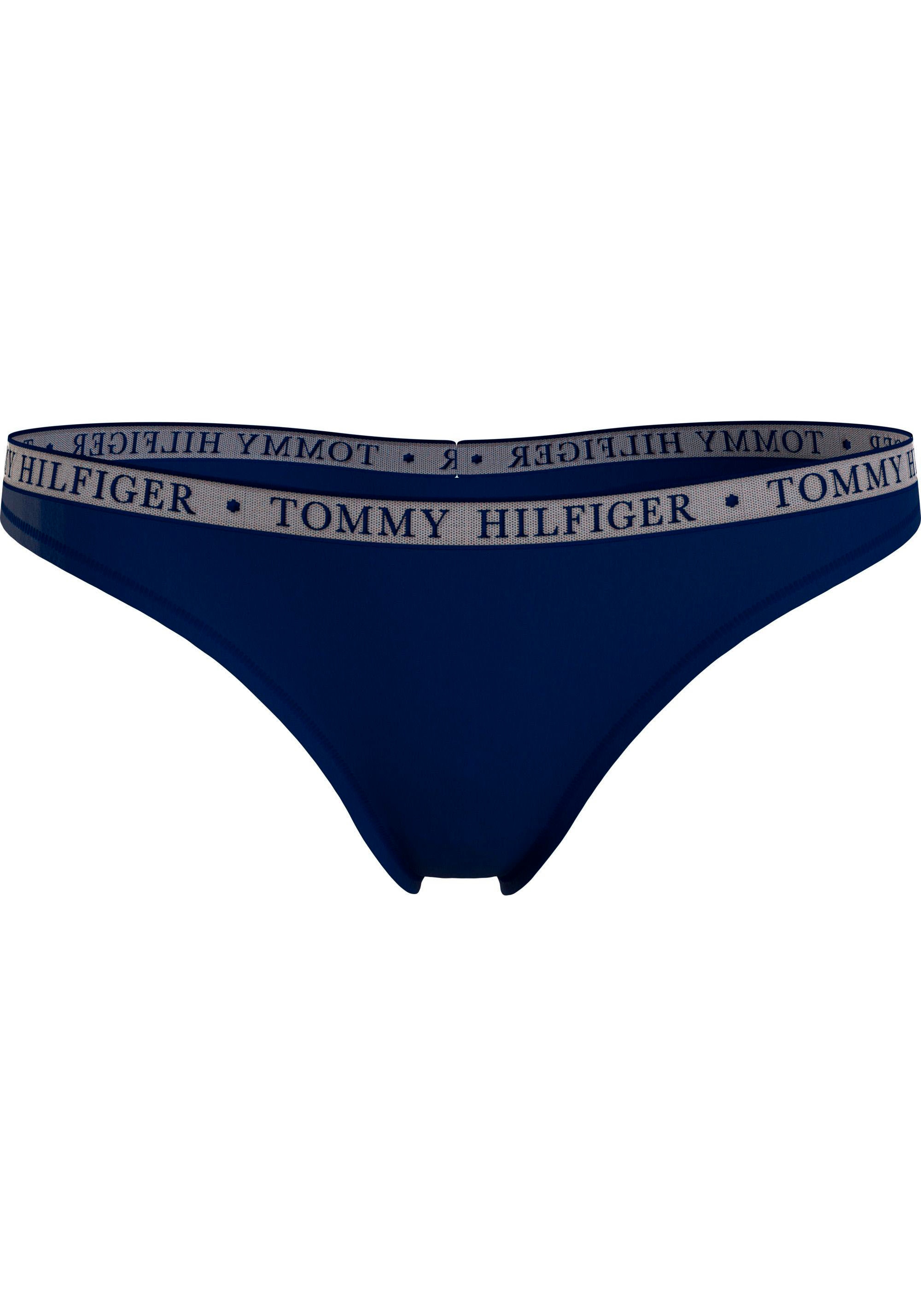 Tommy Hilfiger Underwear Slip »LACE 3P THONG (EXT SIZES)«, (Packung, 3er-Pack), mit Tommy Hilfiger Logobund