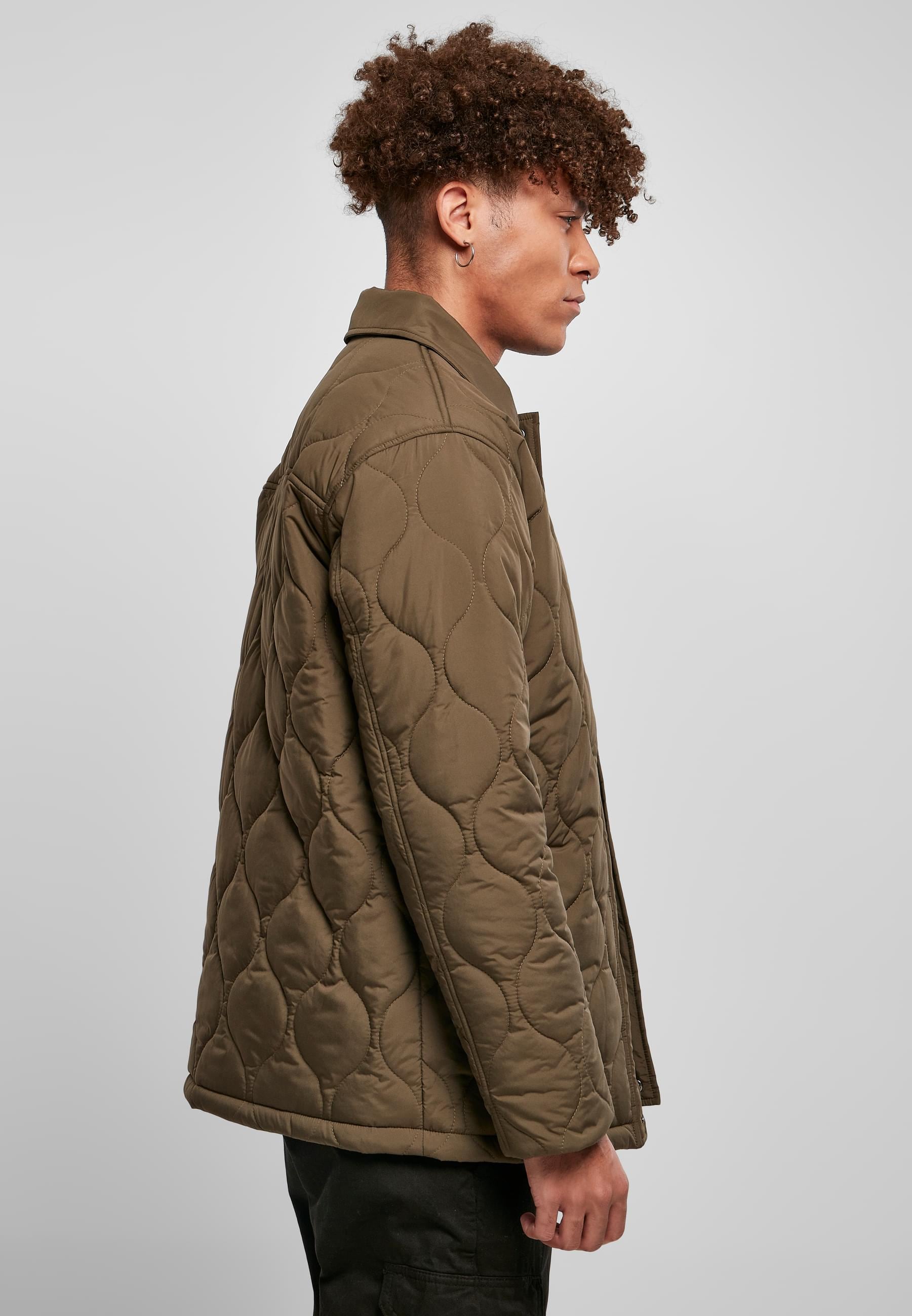 URBAN CLASSICS Allwetterjacke »Urban Classics Herren Quilted Coach Jacket«, (1 St.), ohne Kapuze