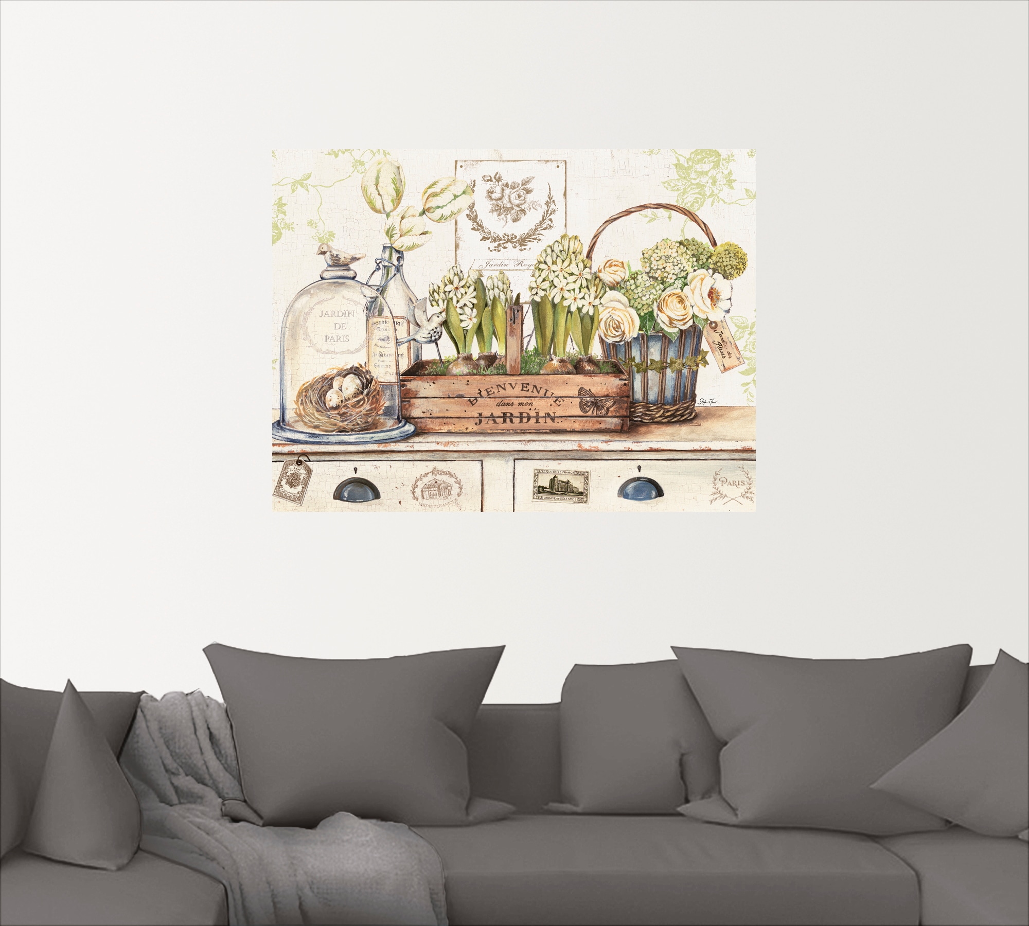 Artland Wandbild »Mein Garten«, Arrangements, (1 St.), als Leinwandbild, Poster, Wandaufkleber in verschied. Größen
