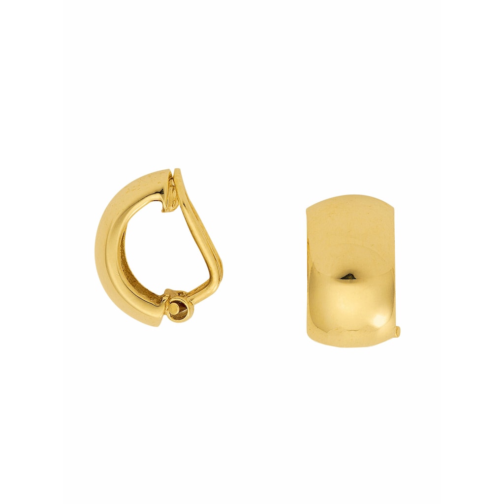 Adelia´s Paar Ohrhänger »333 Gold Ohrringe Ohrclips«, Goldschmuck für Damen