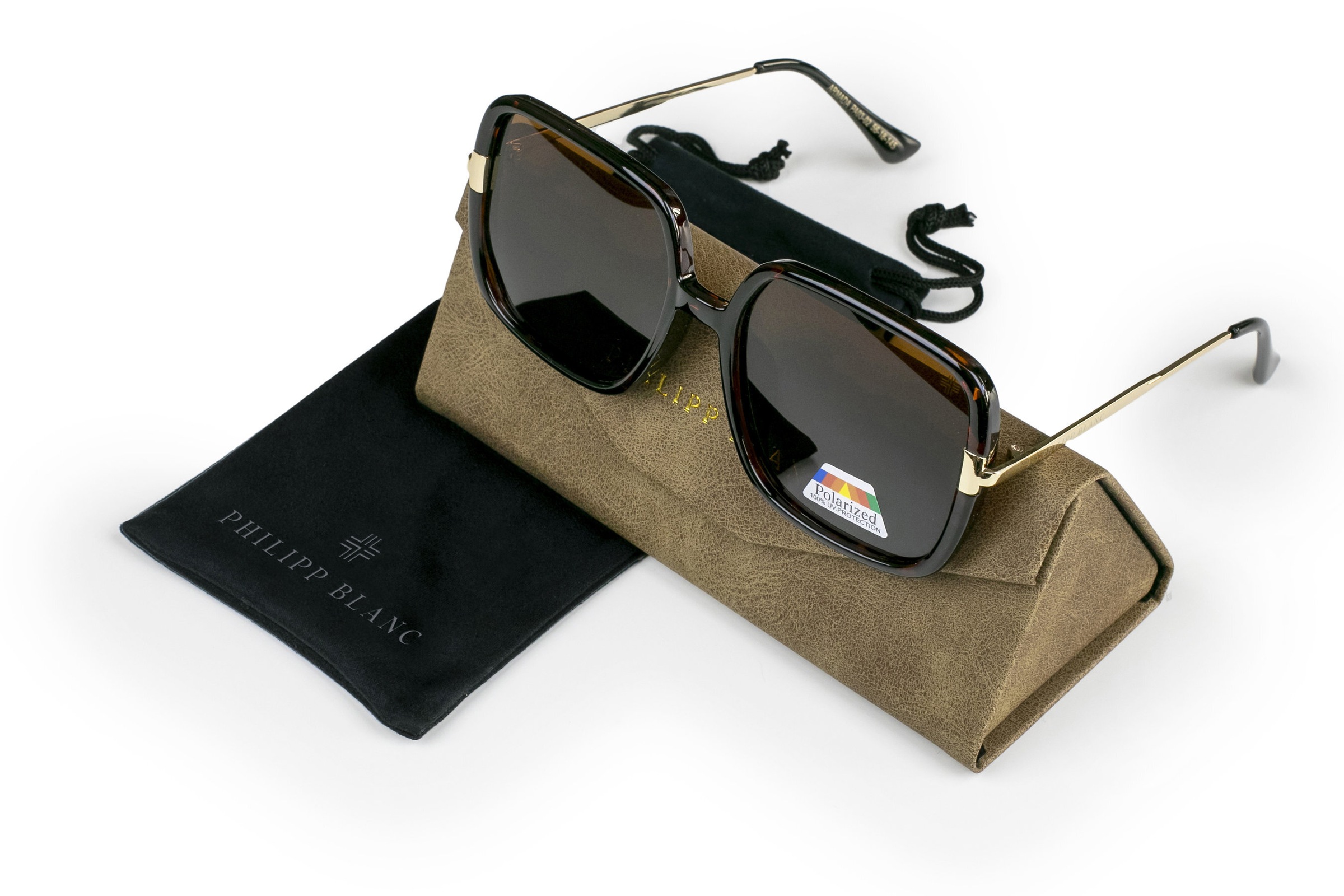 PHILIPP BLANC Sonnenbrille »PA03-02« Glass 0.74MM Polarized Lens UV400，CAT3.0