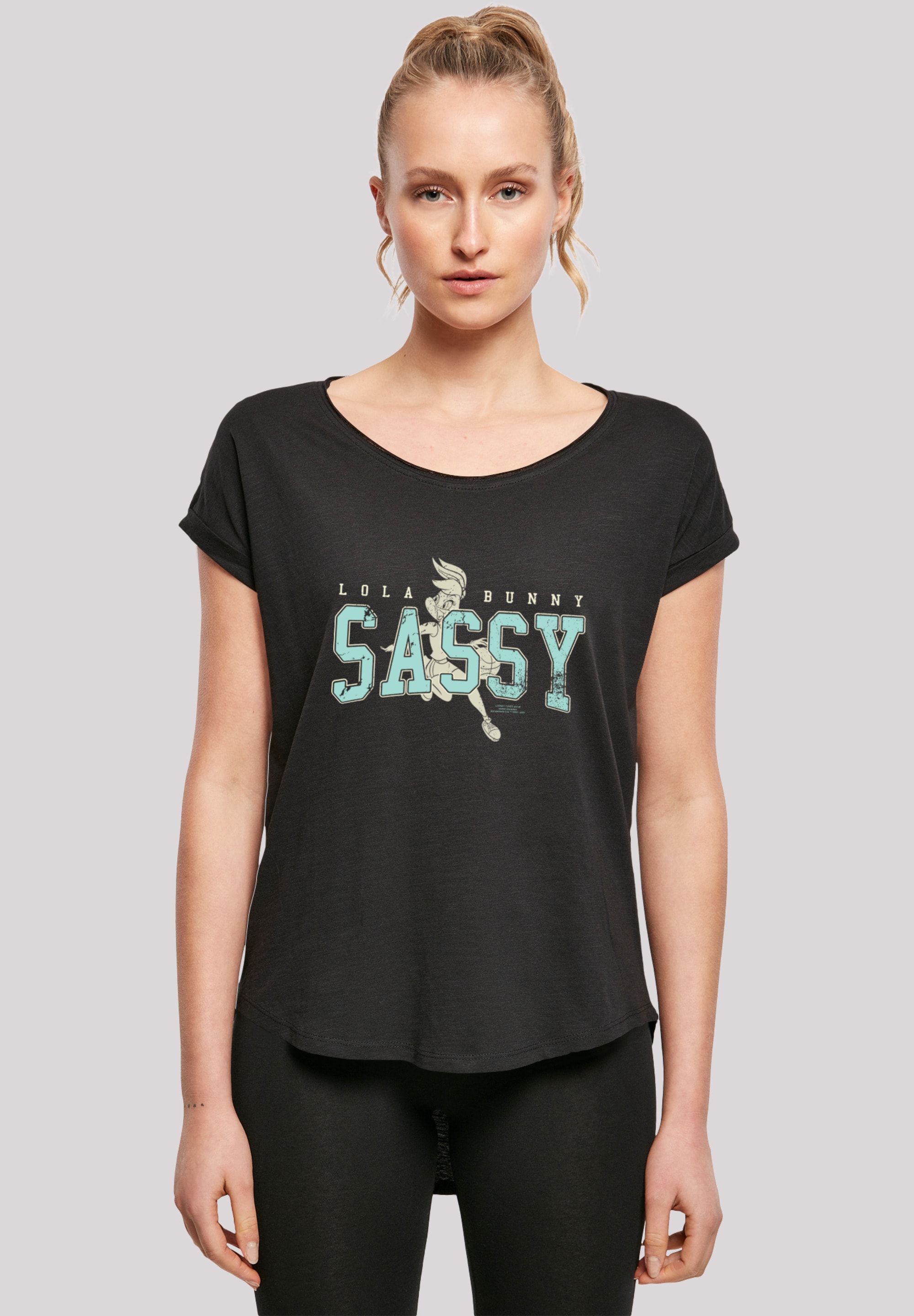 Ladies F4NT4STIC Tee«, Tunes »Damen Bunny tlg.) Slub | bestellen Kurzarmshirt with Looney (1 Sassy BAUR online Lola Long