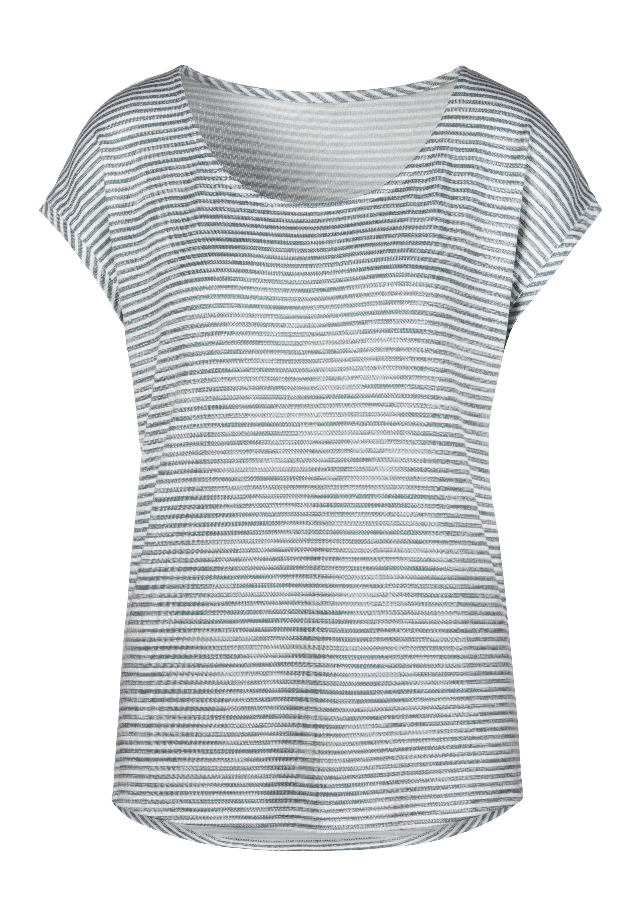 Vivance Kurzarmshirt "mit Streifendesign", aus weicher Viskose-Qualität günstig online kaufen