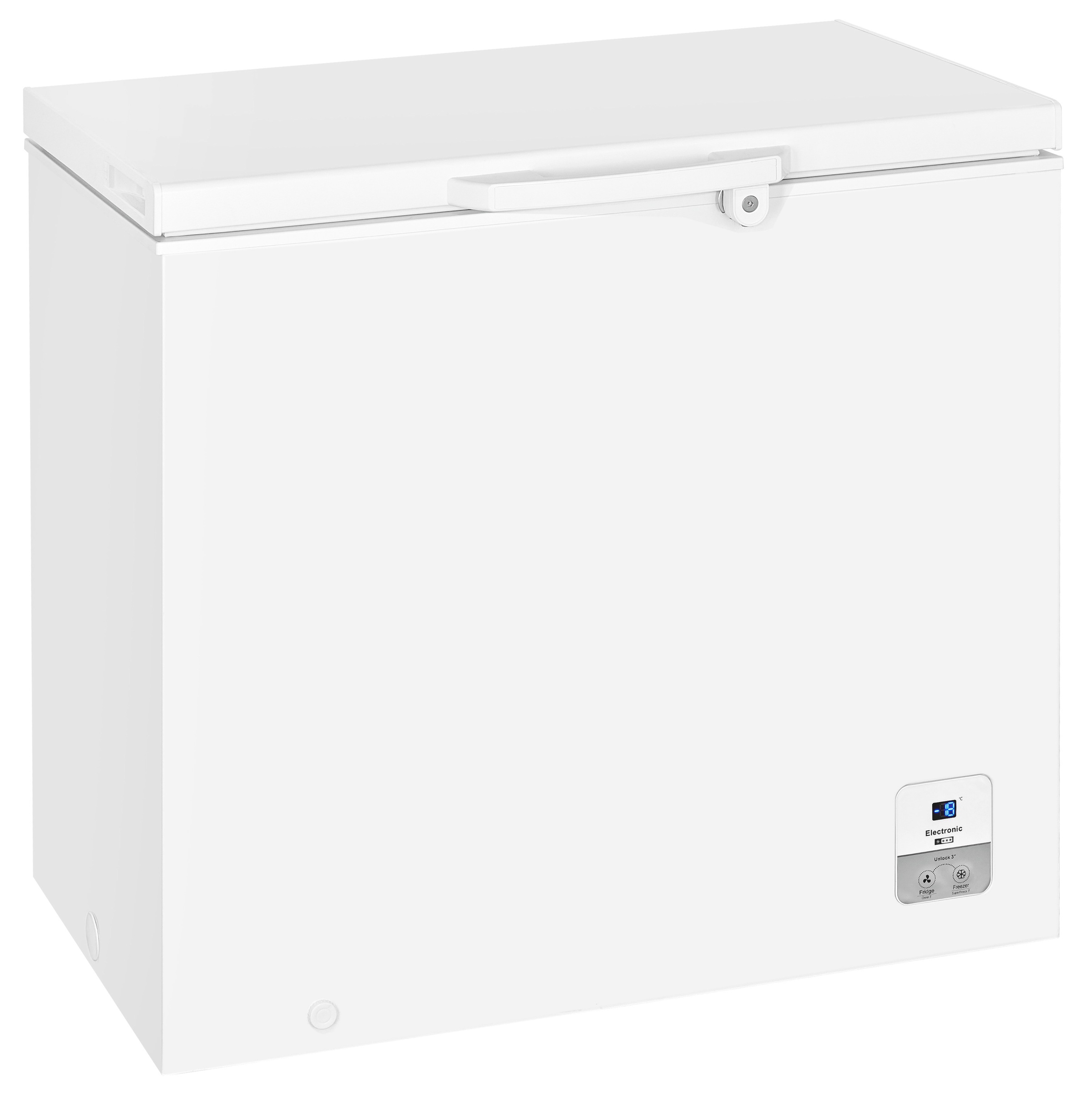 exquisit Gefriertruhe »GT200-HE-O11E weiss«, 85,3 cm hoch, 89,1 cm breit, mit Türschloss
