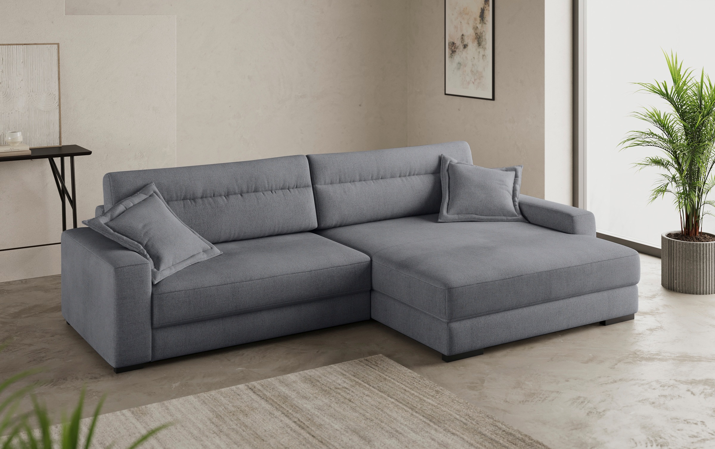 Mr. Couch Ecksofa »Marcello L-Form«, inklusive EasyBett und Bettkasten