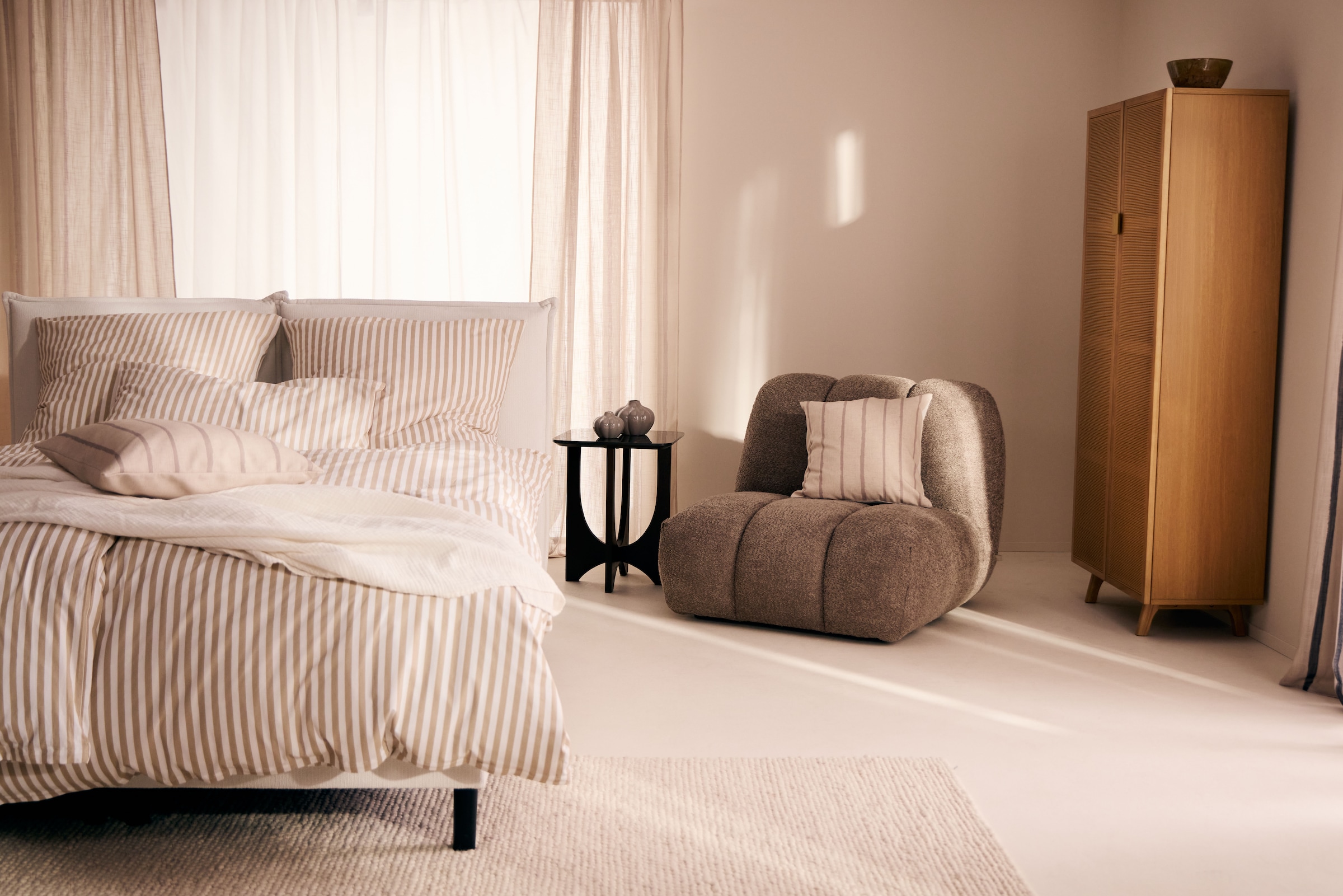 LeGer Home by Lena Gercke "ERIK Boxbett mit Bonnell-/Taschen-Federkernmatratze, Breite 160/180cm" wahlweise Härtegrad der Matratze H2/H3/H4, Polsterbett mit/ohne Topper