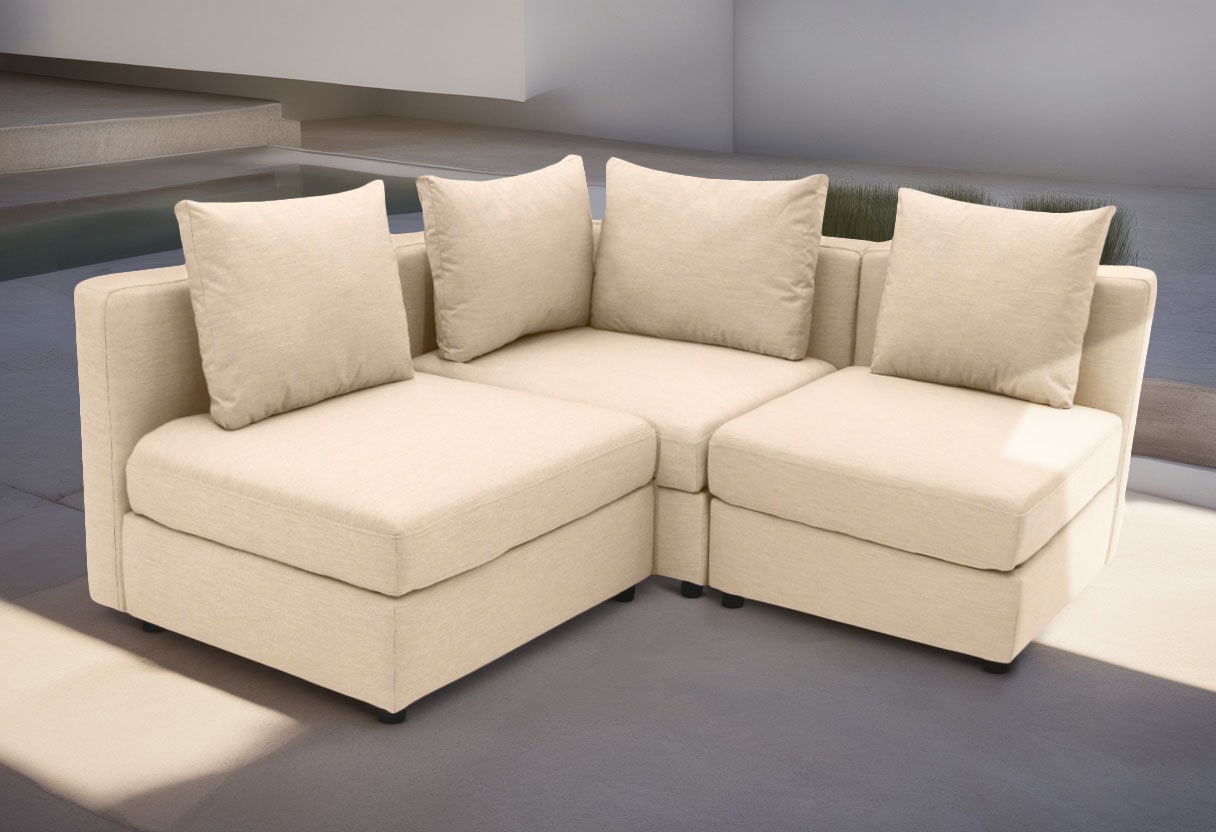 Domo Collection Ecksofa Solskin Individuell Erweiterbar Kombinierbar