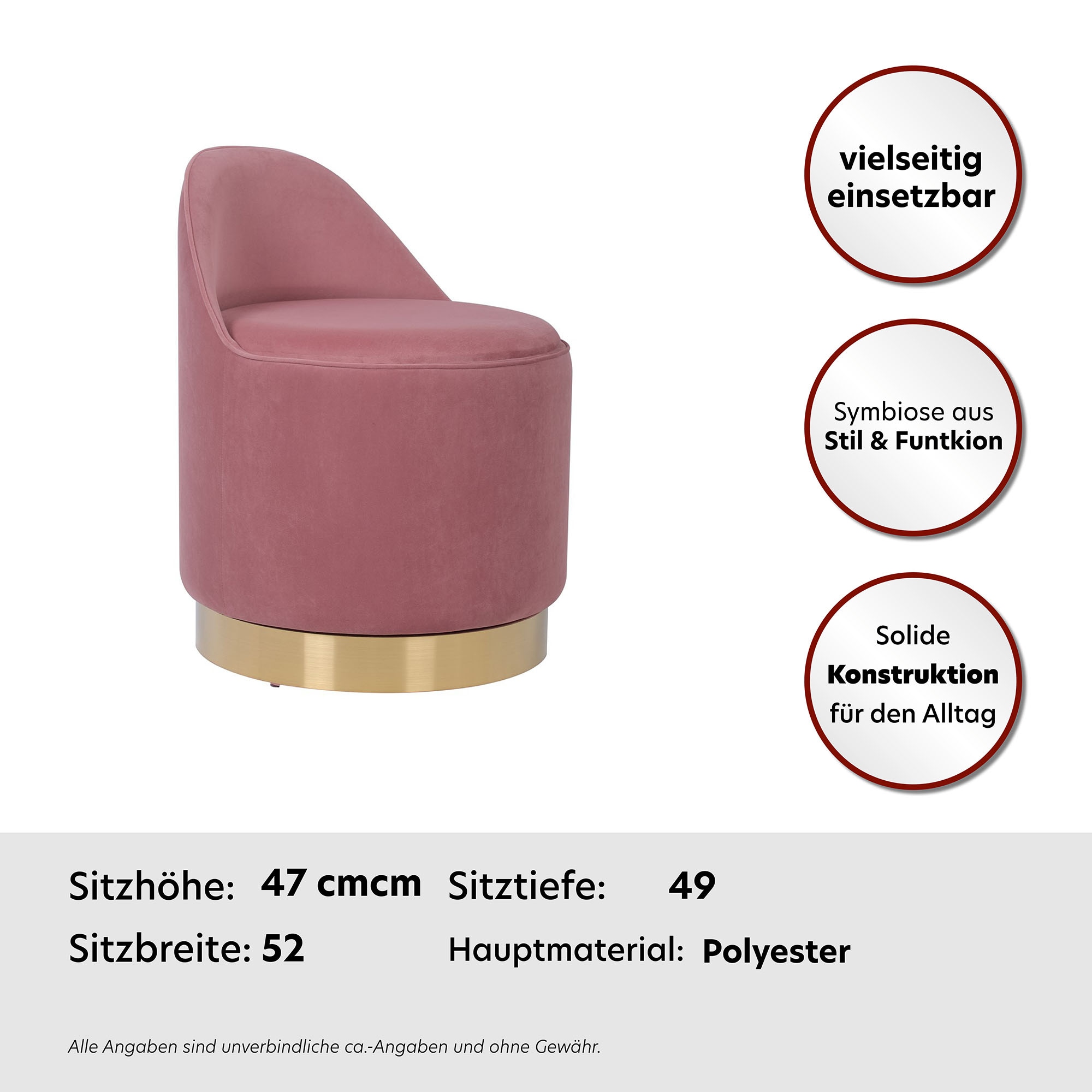Kayoom Sessel »Drehhocker Viktor 125,Drehhocker in modernem Design,Stauraum im Innere«, (1 St.), drehbarer Sockel, mit Stauraum, komfortable Rückenstütze