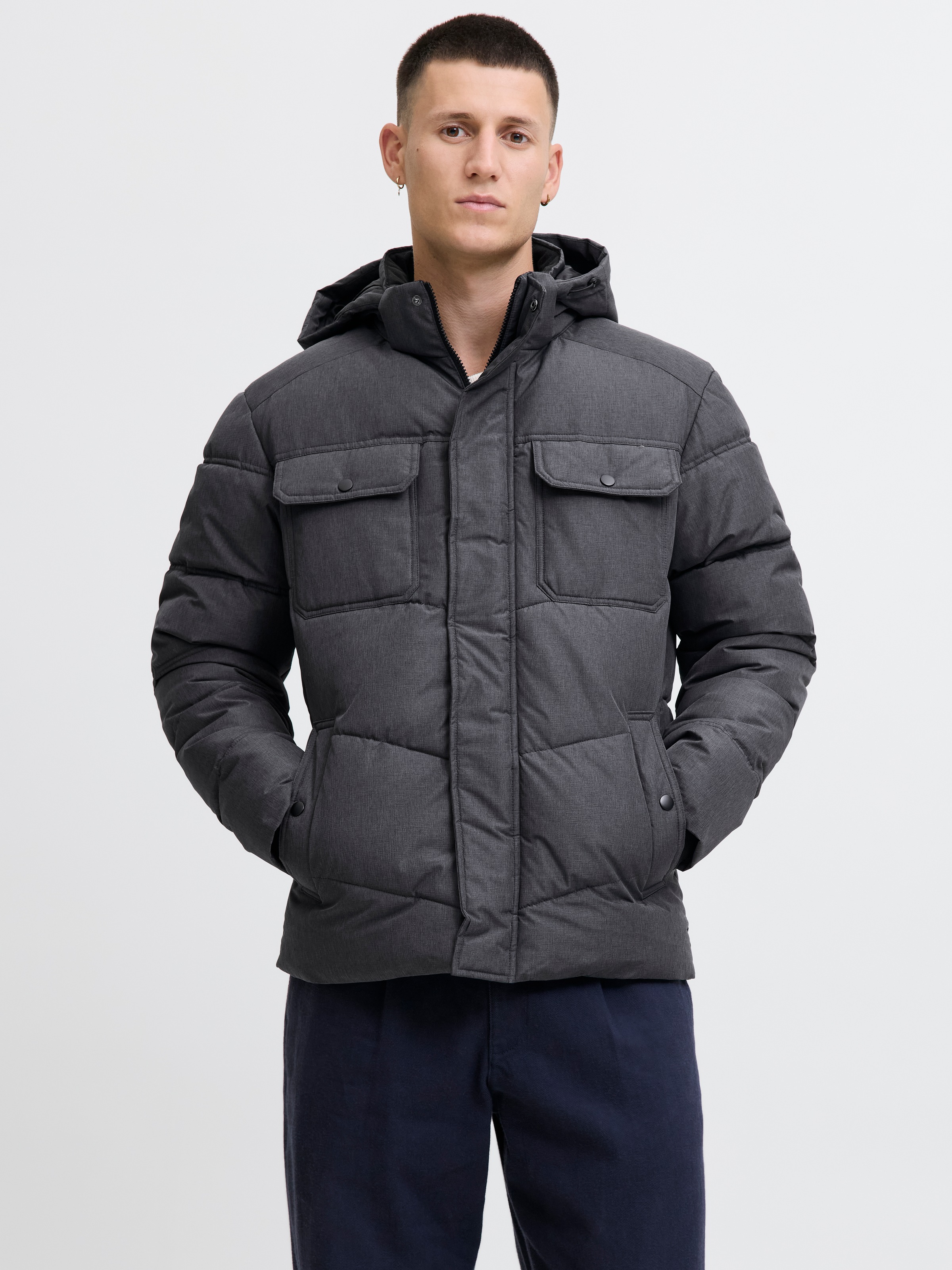 Jack & Jones Steppjacke "JJMORGAN PUFFER JACKET" mit Kapuze günstig online kaufen