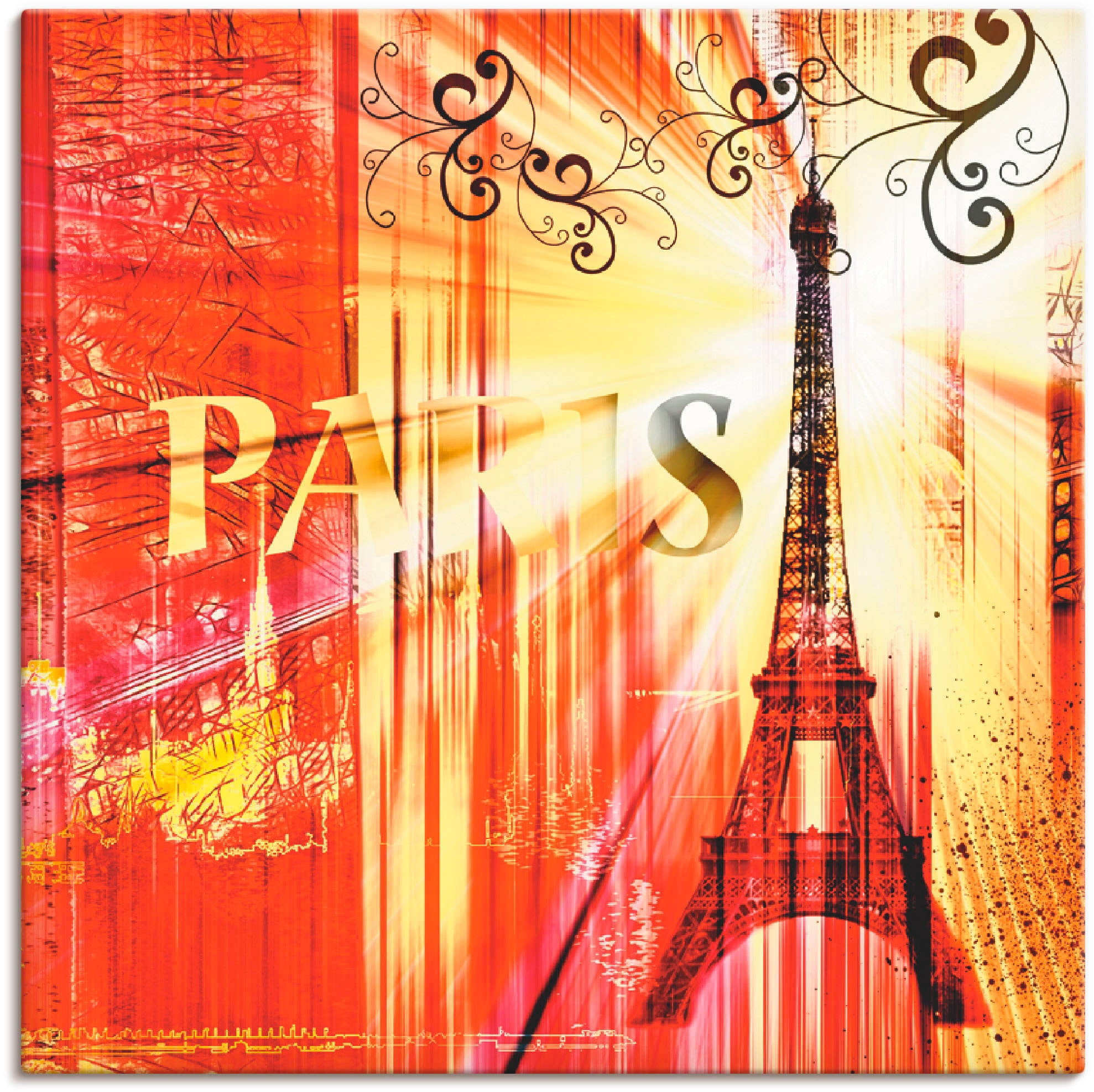 Artland Paveikslas »Paris Skyline Collage III«...