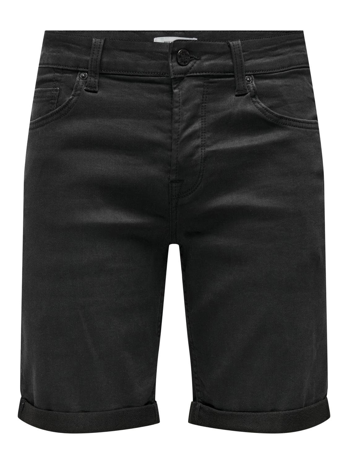 Only & Sons Onsply Denim Shorts Black Size L 3
