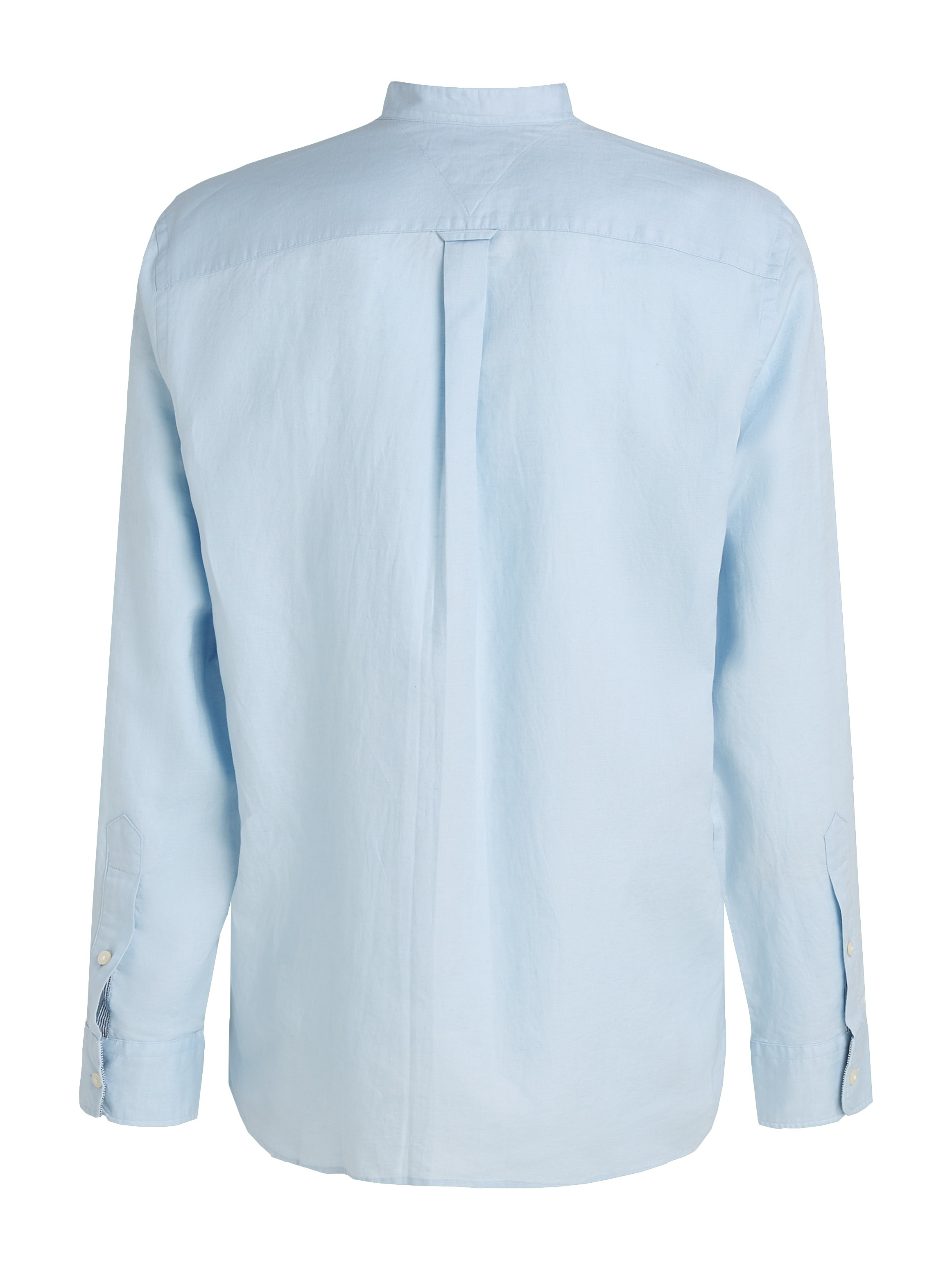 Tommy Hilfiger Langarmhemd »LINEN BLEND MAO COLLAR SHIRT«
