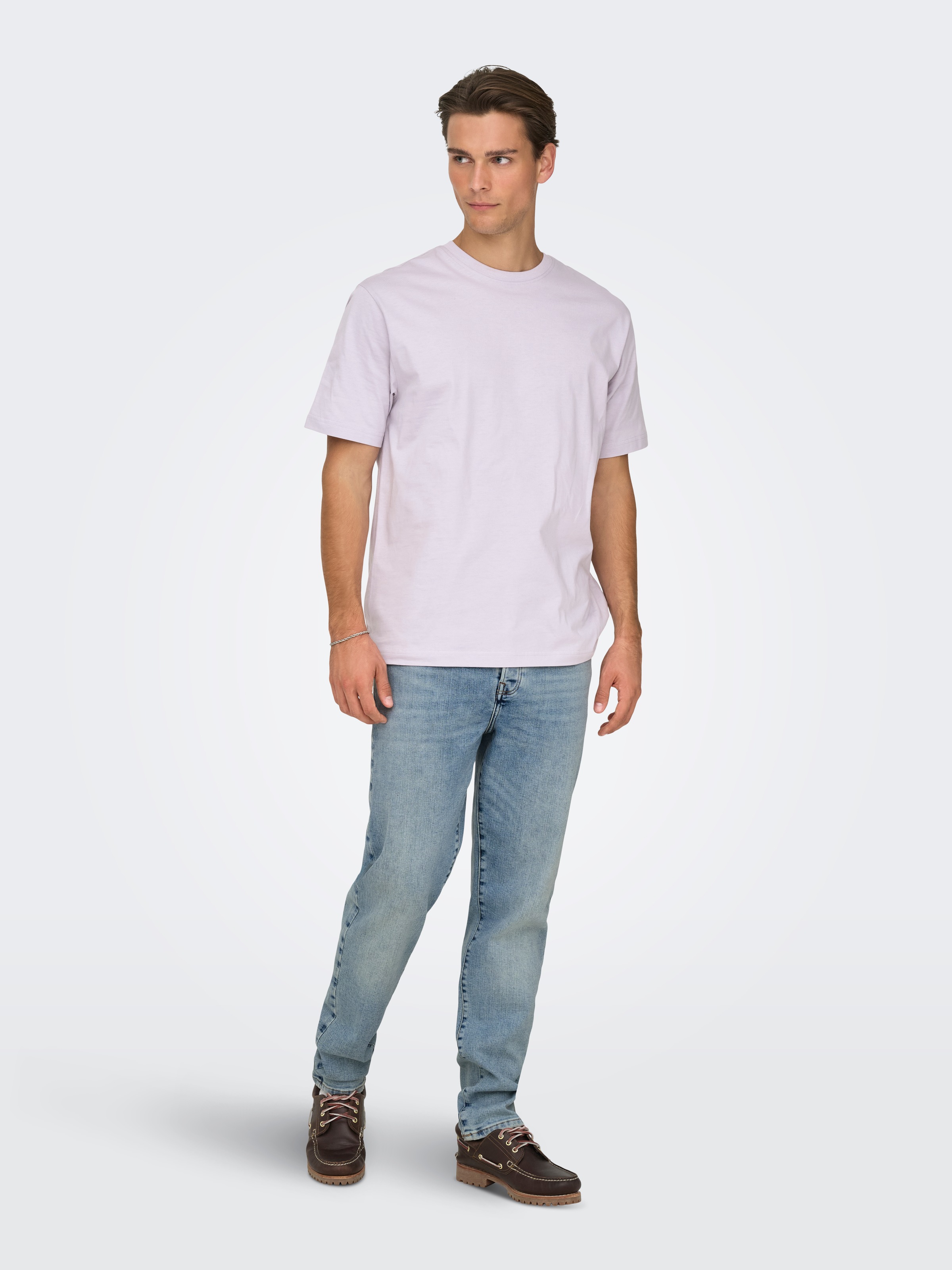 Thumbnail - ONLY & SONS "ONSFRED RLX SS TEE" Baumwolle, relaxed fit