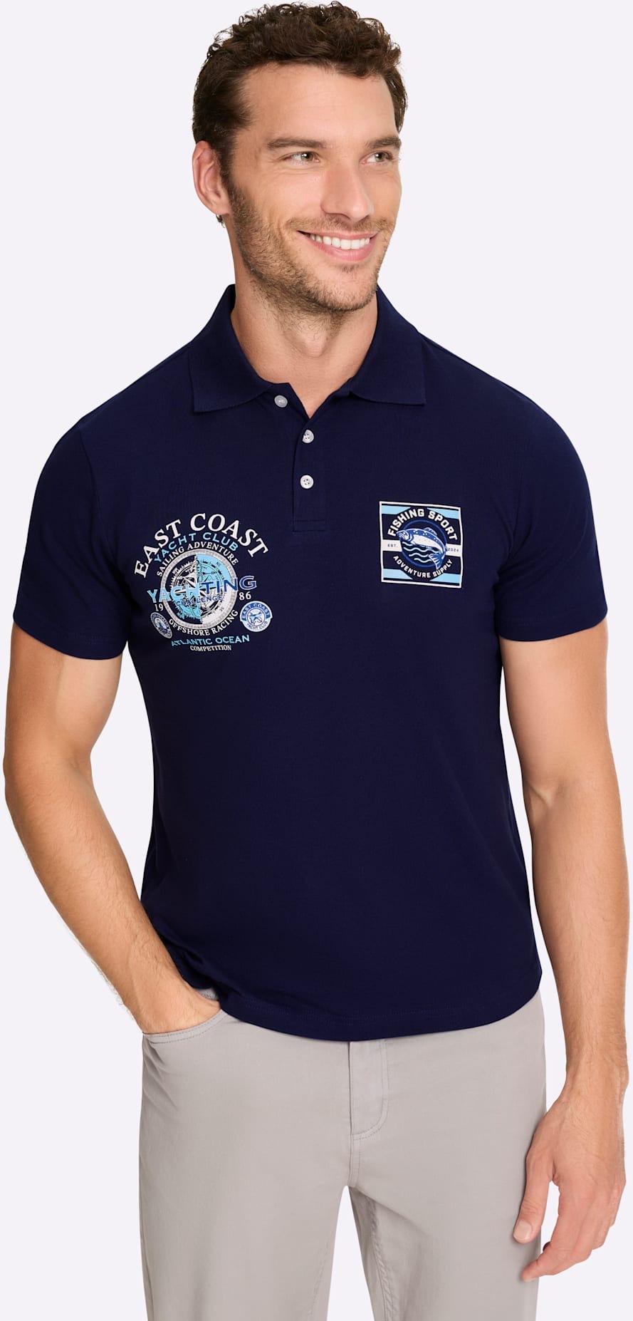 Catamaran Kurzarmshirt »Kurzarm-Poloshirt« 1 tlg.