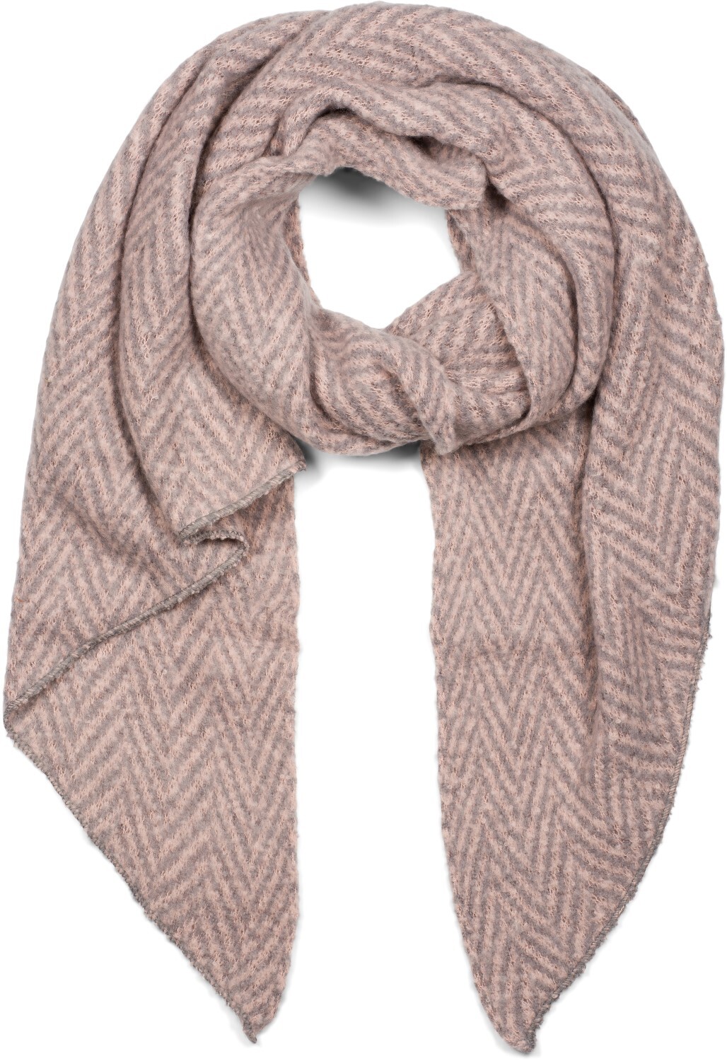 styleBREAKER XXL-Schal "Asymmetrischer Zacken Muster Web Schal" 1 Stk.