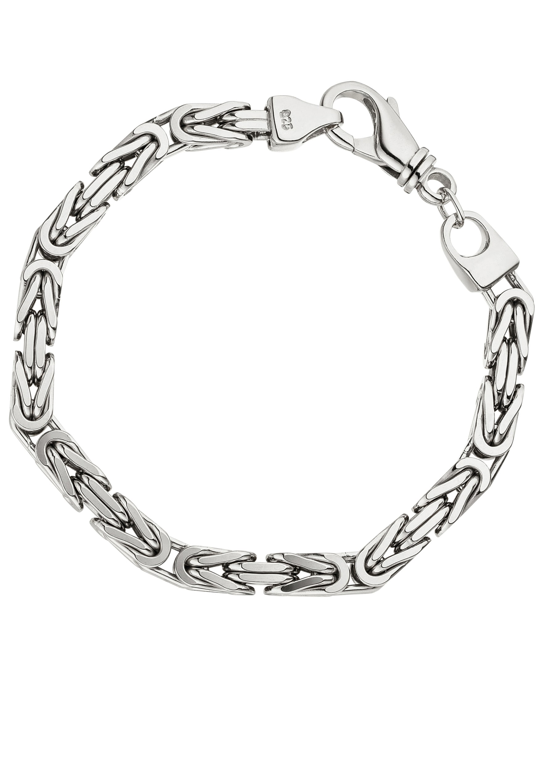 JOBO Silberarmband »Königs-Armband«, rhodiniert bestellen 23 | cm Silber BAUR 925