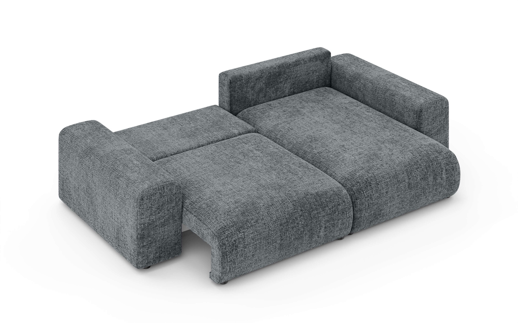 Home affaire Ecksofa »LAKESIDE mit Bettfunktion und Bettkasten, B/T/H 257/166/84 cm«, L-Form, Recamiere beidseitig montierbar, mit Wellenunterfederung