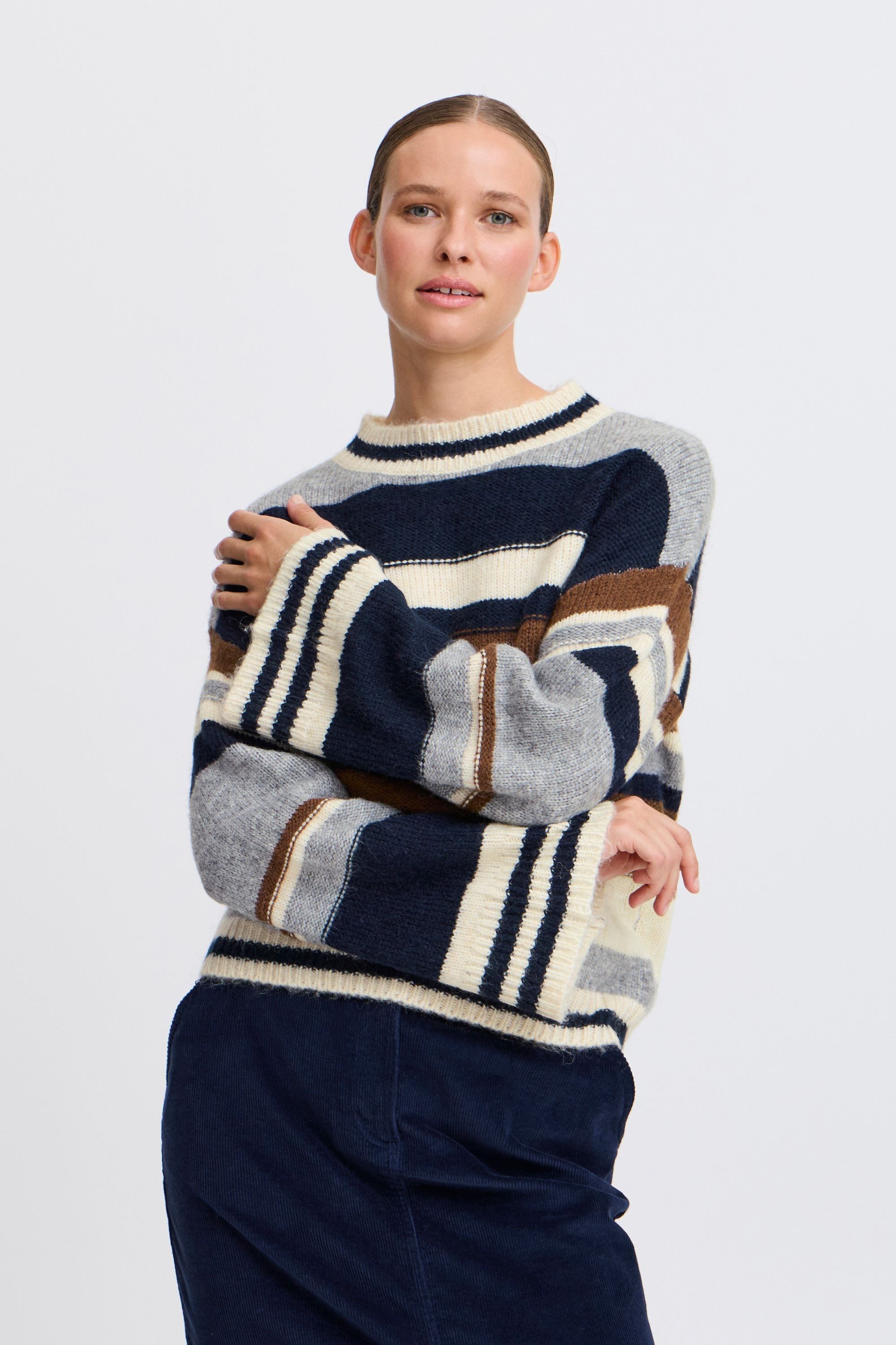 b.young Strickpullover »Strickpullover BYOKSANA STRIPED JUMPER -«
