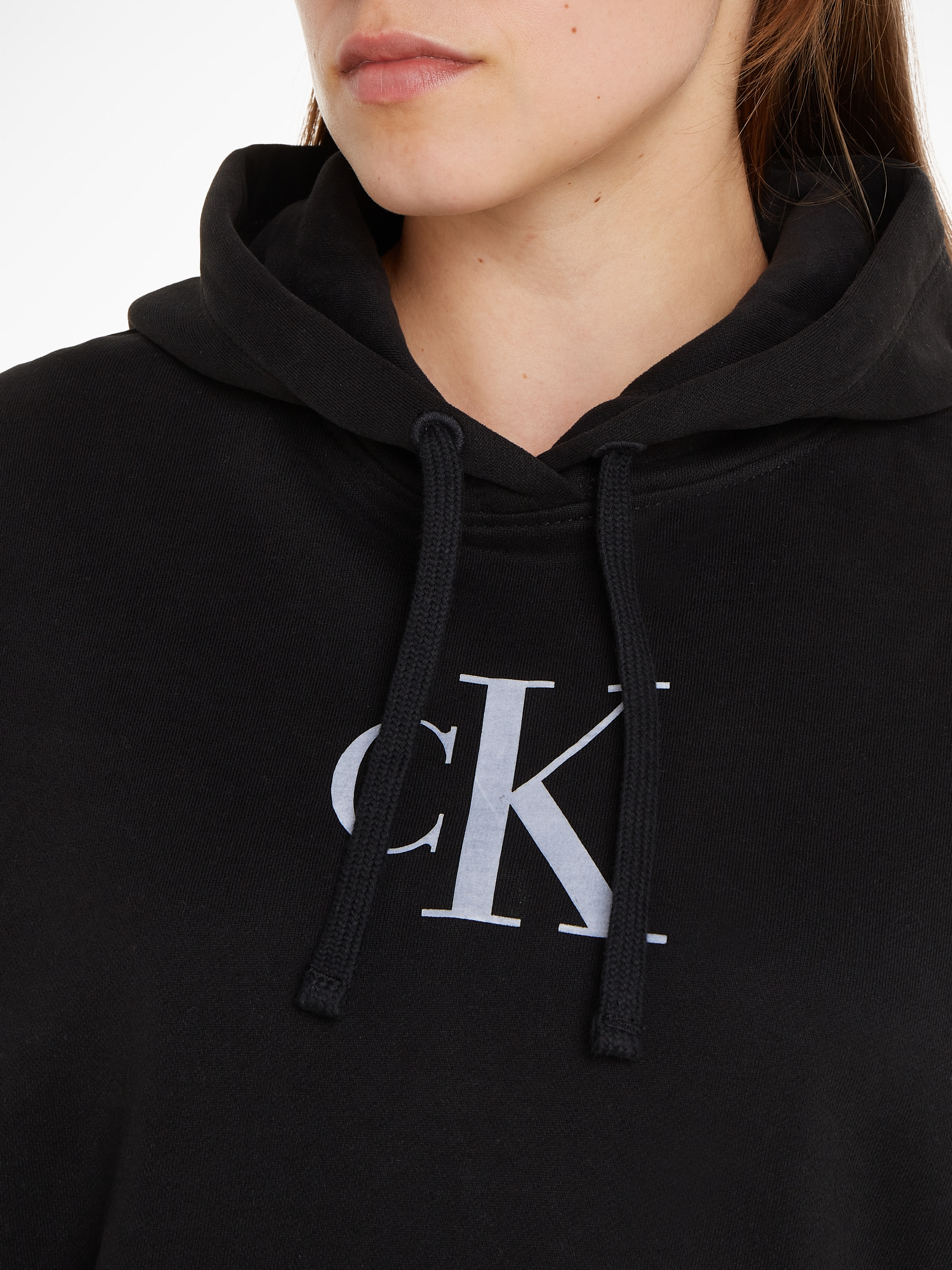 Calvin Klein Jeans Kapuzensweatshirt »SATIN CK HOODIE«, mit Logomarkenlabel