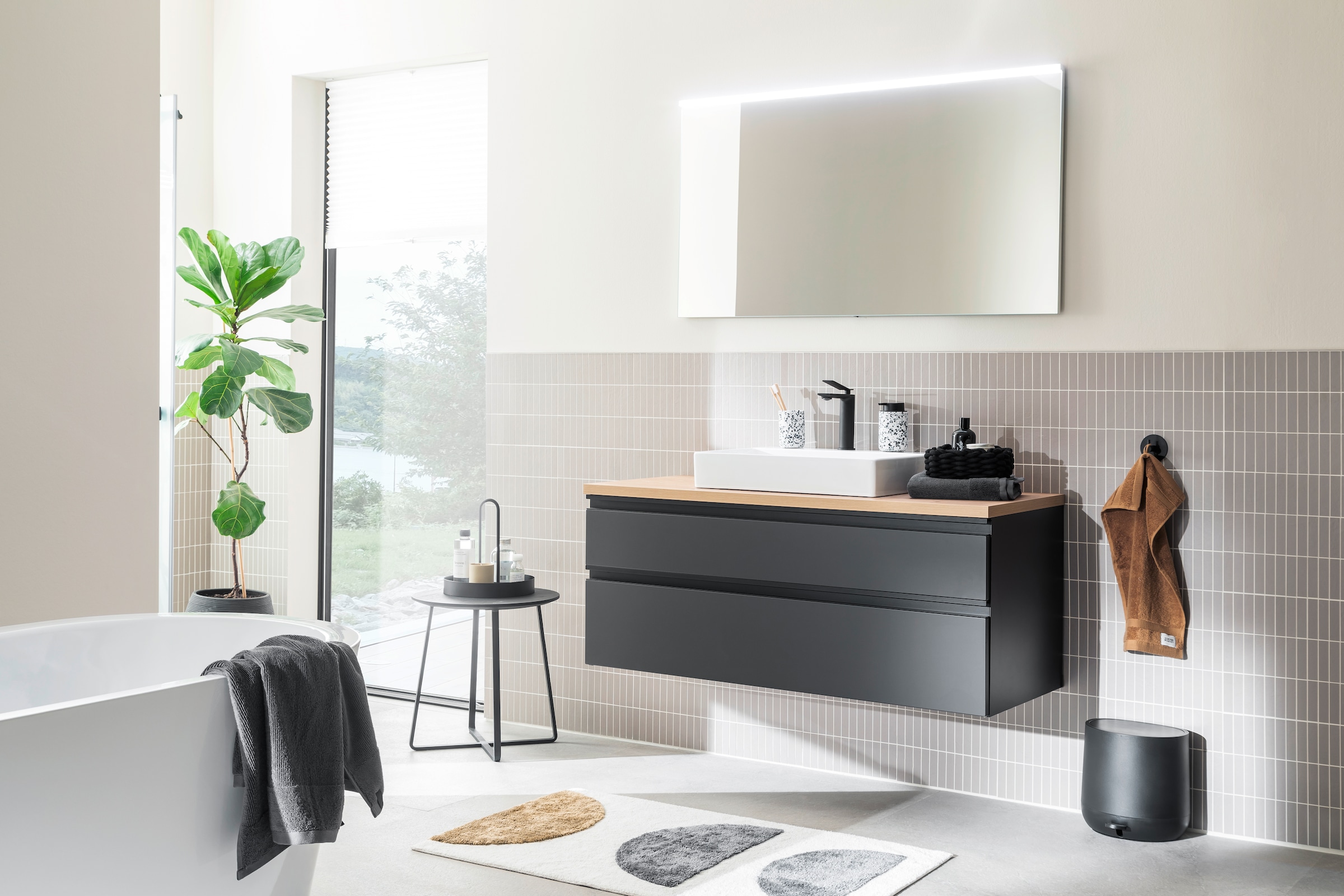 SCHÖNER WOHNEN-Kollektion Badematte »Barbados 234« Höhe 17 mm fußbodenheizungsgeeignet kuschelweicher Badezimmerteppich, waschbar