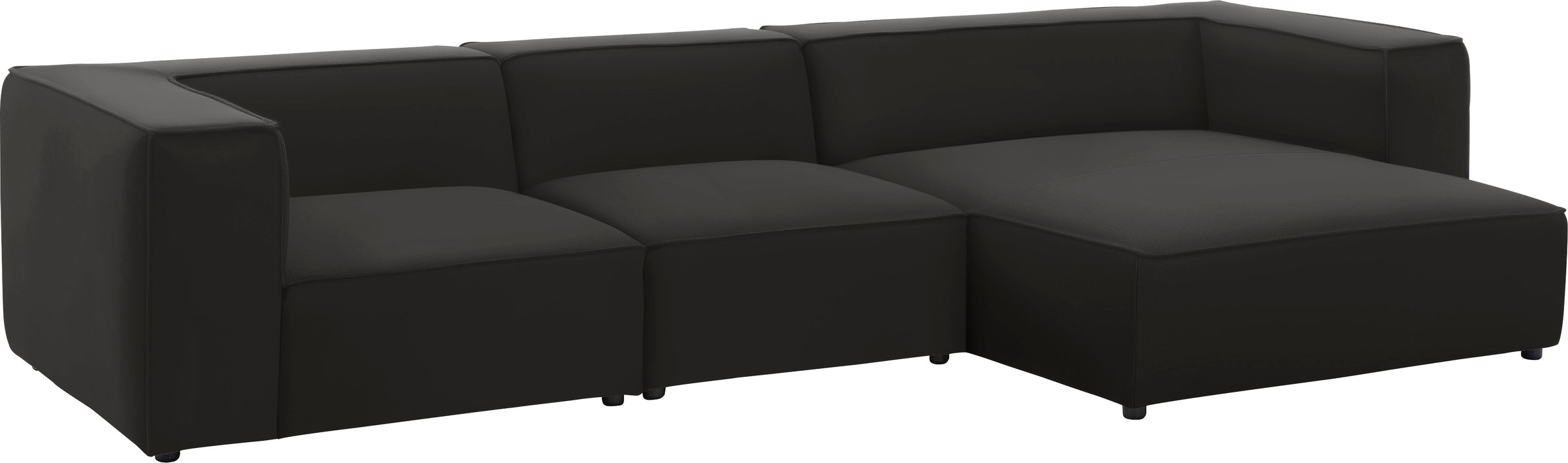 W.SCHILLIG Ecksofa »around-the-block«, mit eleganter Biese, mit Federkern, Breite 341 cm