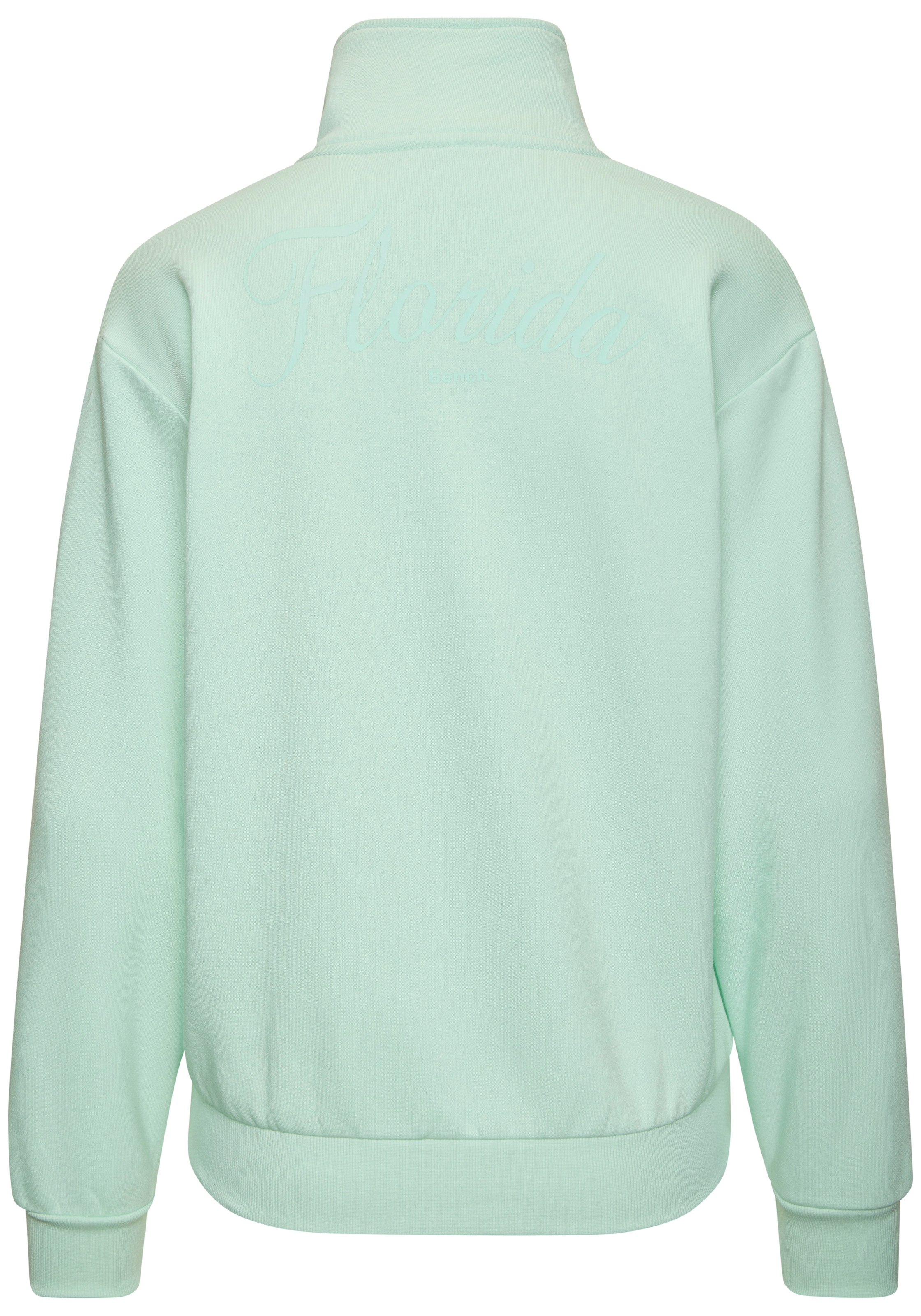 Bench. Loungewear Sweatjacke mit hohem Stehkragen