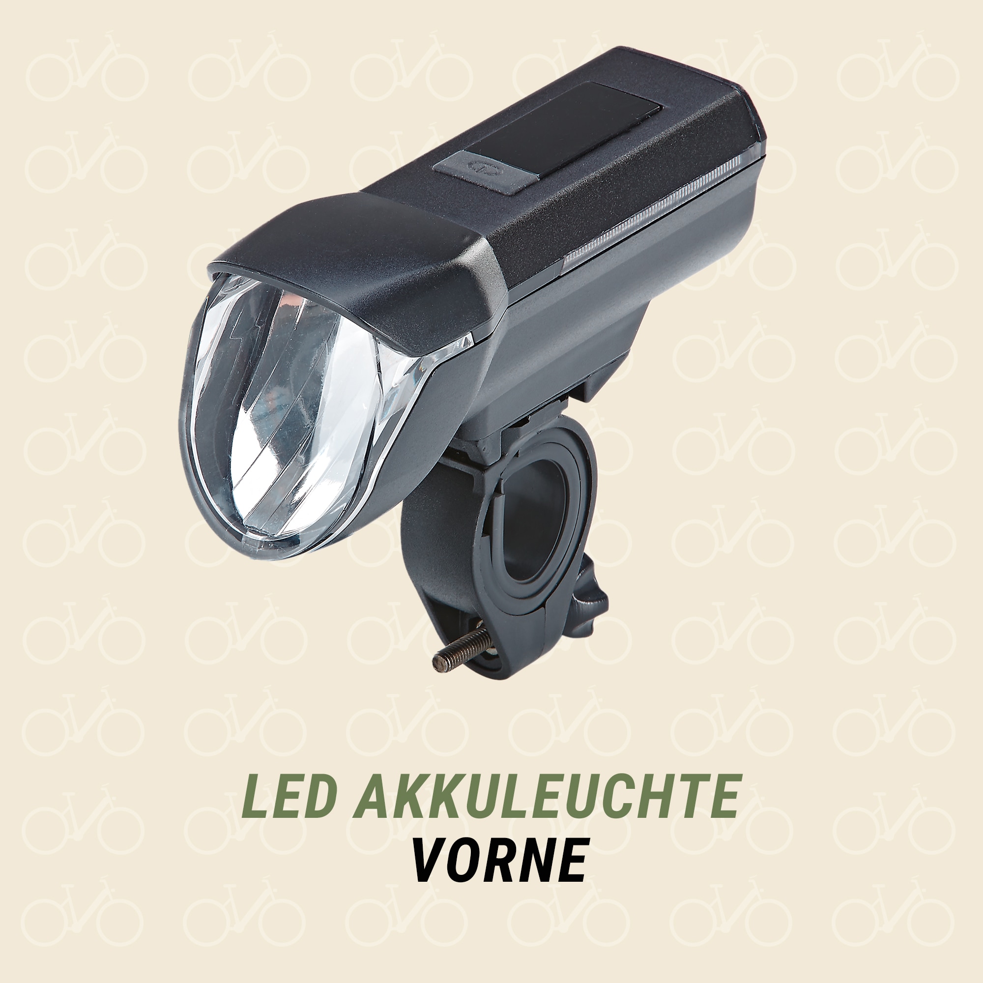 Prophete Fahrradbeleuchtung »LED Akku Beleuchtungsset 100 Lux«