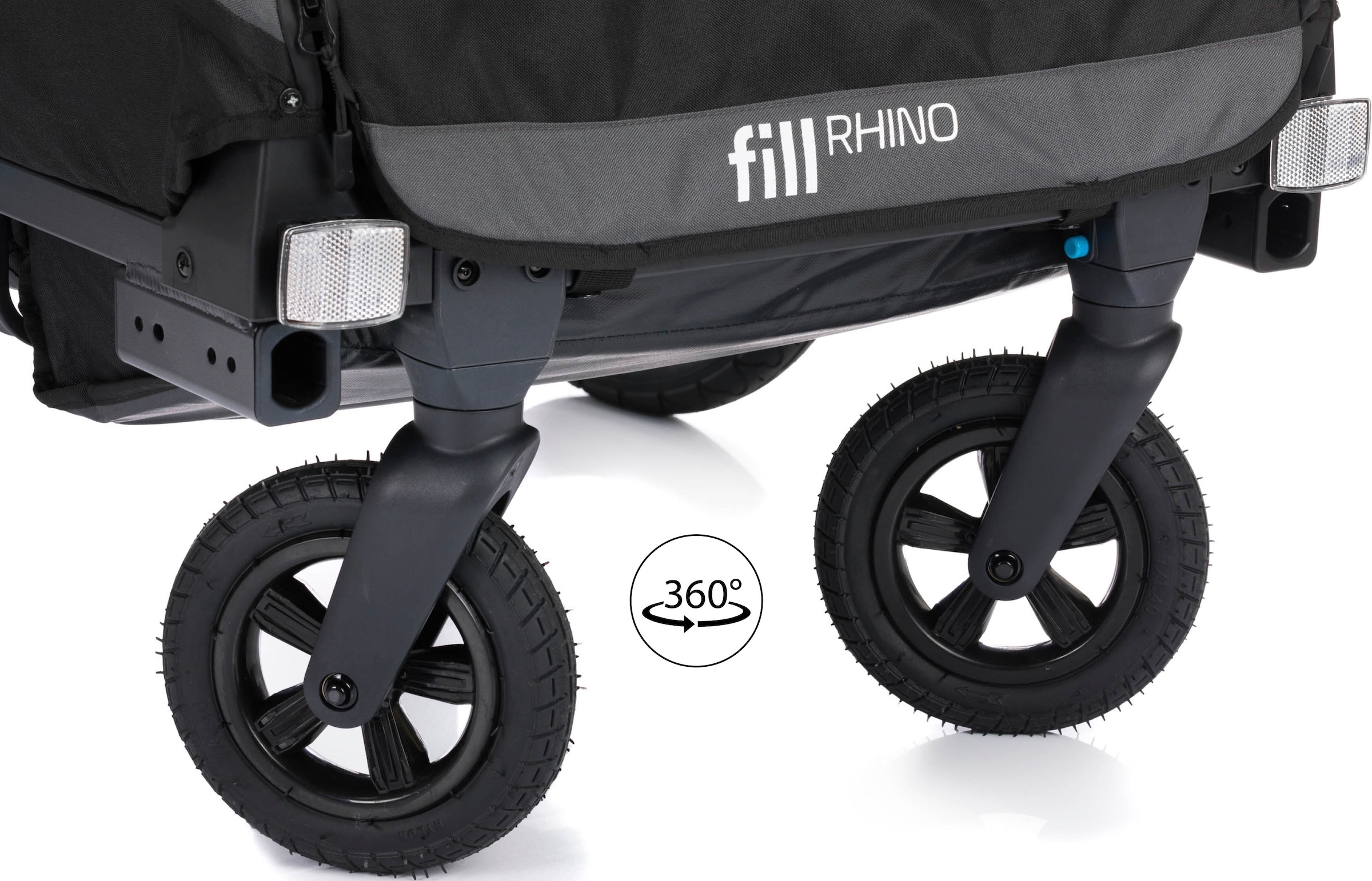 Fillikid Fahrradkinderanhänger »Biketrailer Fill Rhino«, für 2 Kinder, inklusive Deichsel