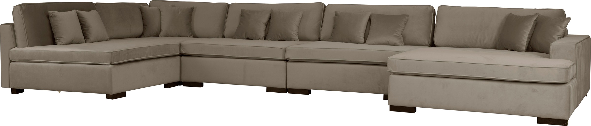 Thumbnail - Home affaire Wohnlandschaft "Skara XXL U-Form" Lounge-Sofa XXL mit Federkern-Polsterung, in vielen Bezugsvarianten