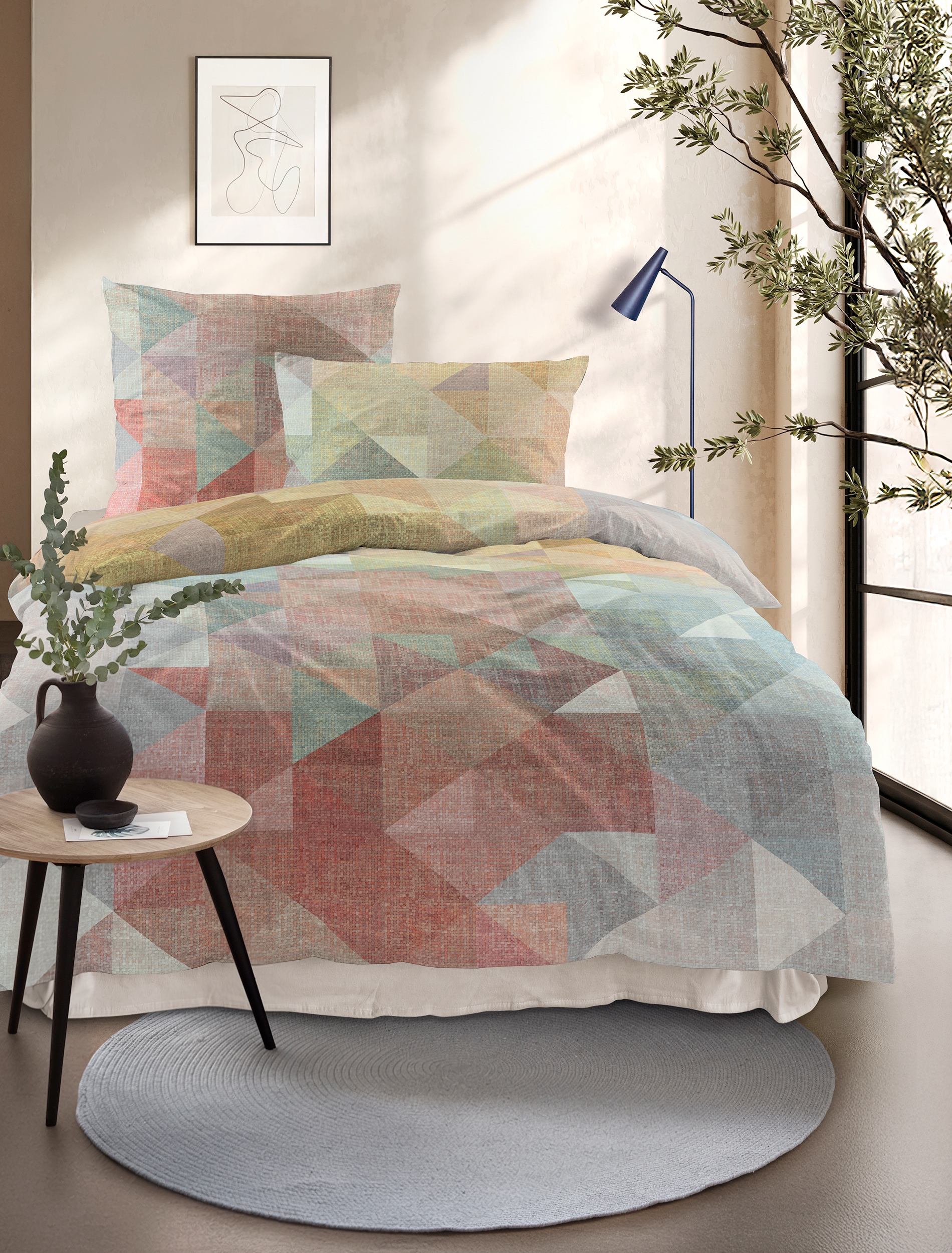 Irisette Bettwäsche "Wave 8716" 2 Mako-Satin, anschmiegsam und atmungsaktiv, Ganzjahresqualität