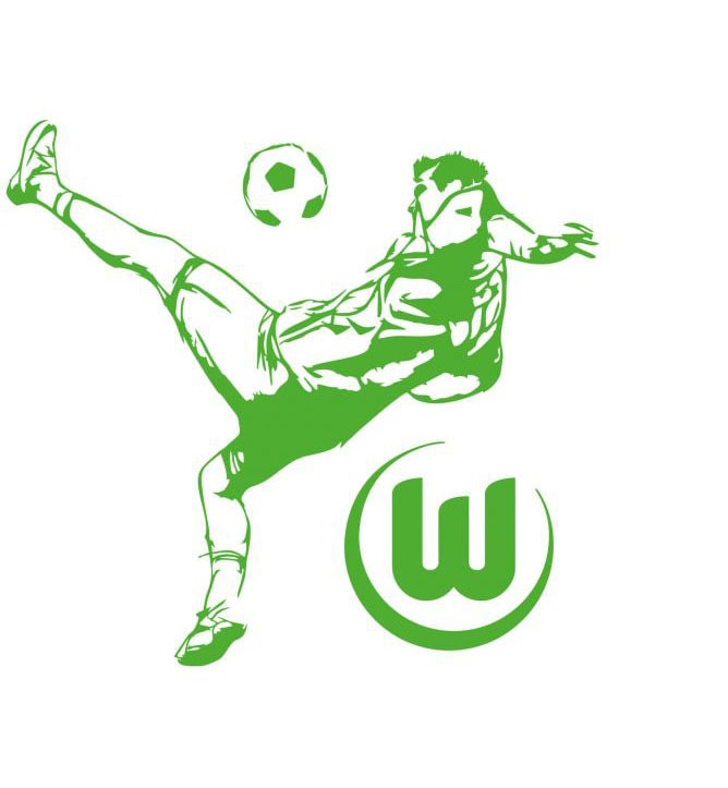 Wall-Art Wandtattoo »VfL Wolfsburg - Fußballspieler«, (1 St.) bestellen |  BAUR