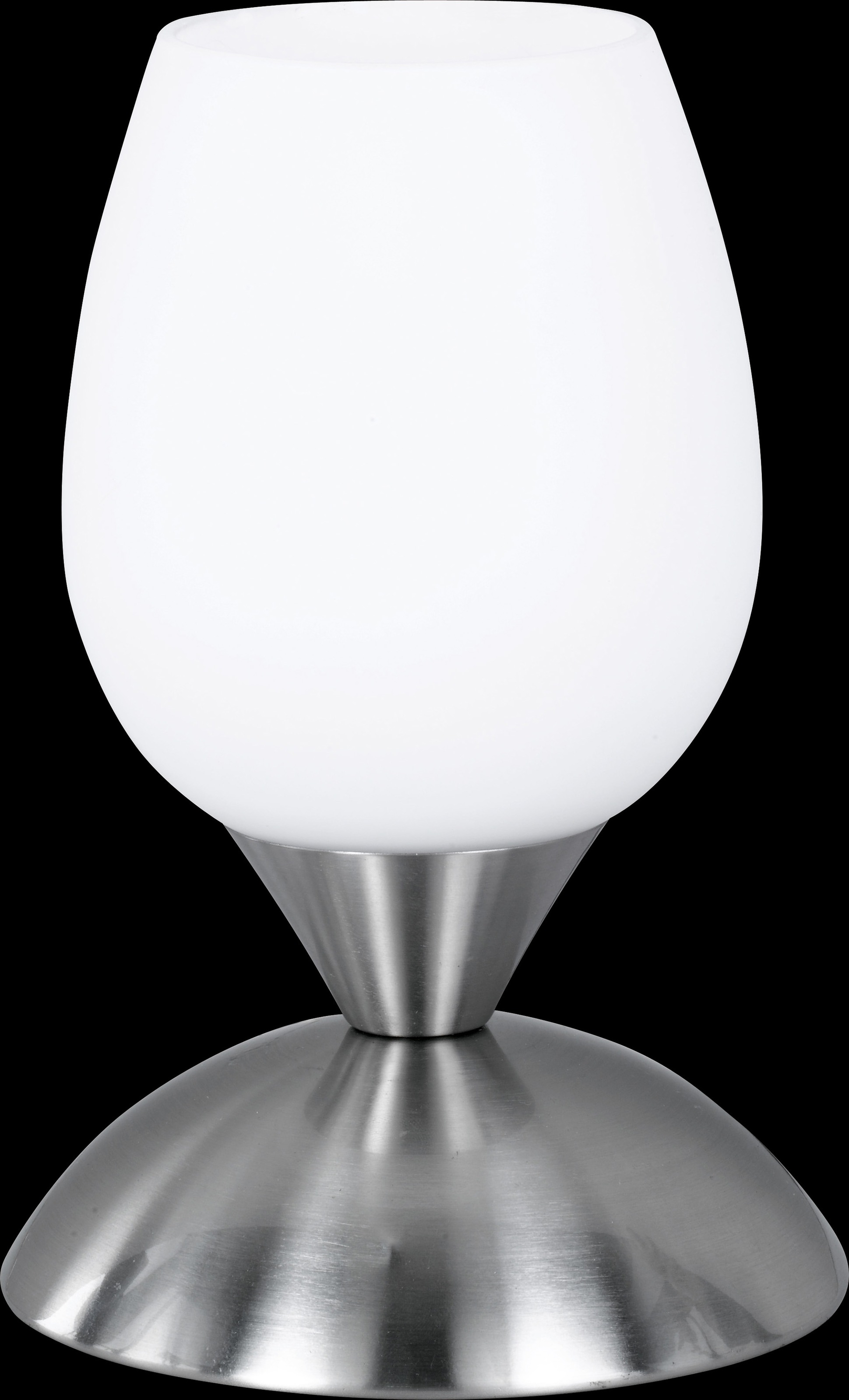 bestellen | Leuchten matt, Touch TRIO Tischlampe, E14 Nickel Dimmer »Cup«, 1 Glas BAUR weiß, flammig-flammig, Schreibtischlampe Becherform,