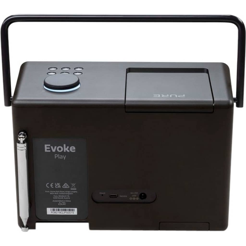 Pure Digitalradio (DAB+) »Evoke Play«, (Bluetooth-WLAN Digitalradio (DAB+)-UKW mit RDS-Internetradio 40 W)