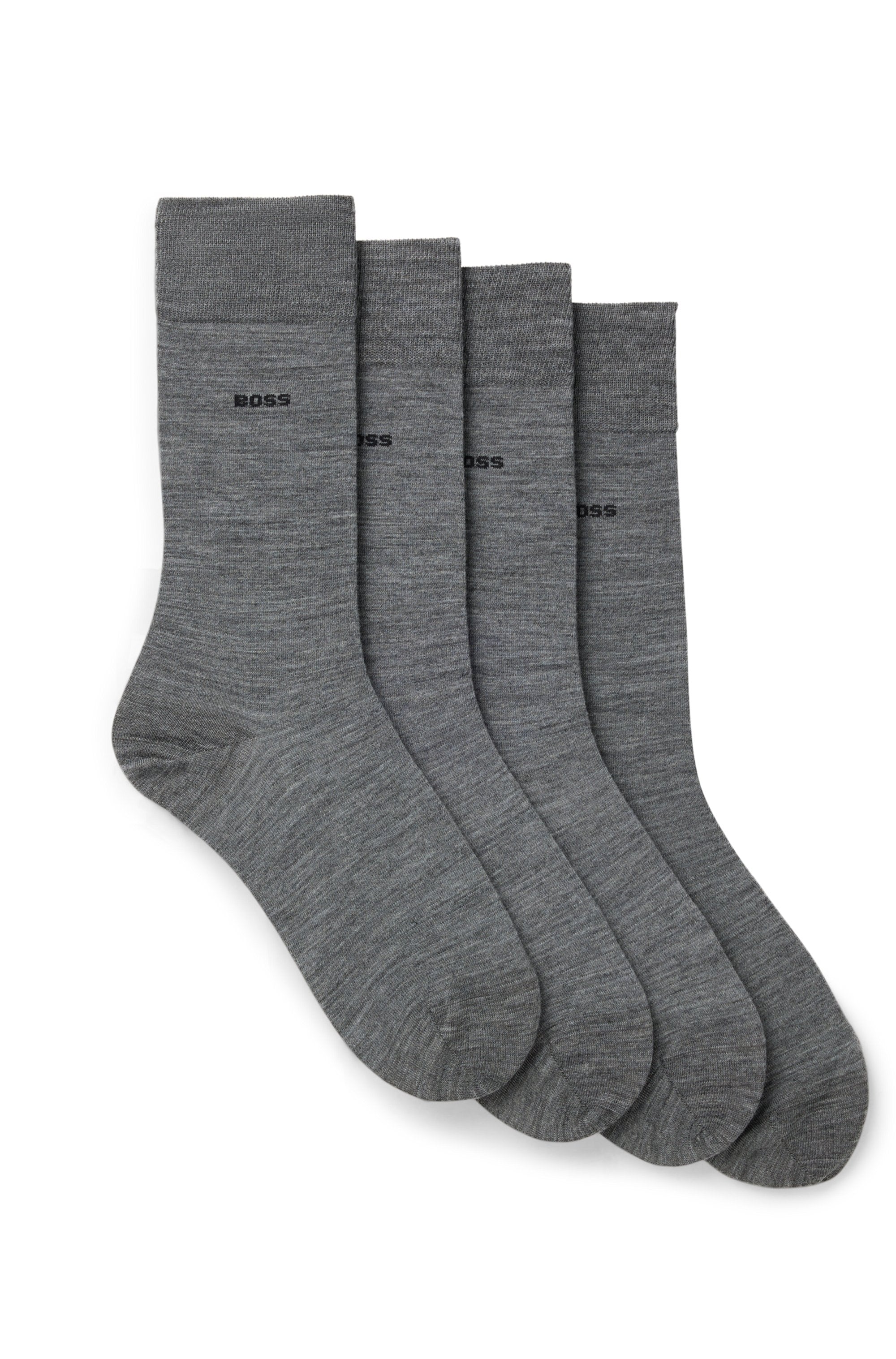 BOSS Socken "2P RS Uni WO", (Packung, 2 Paar, 2er Pack), mit eingesticktem günstig online kaufen