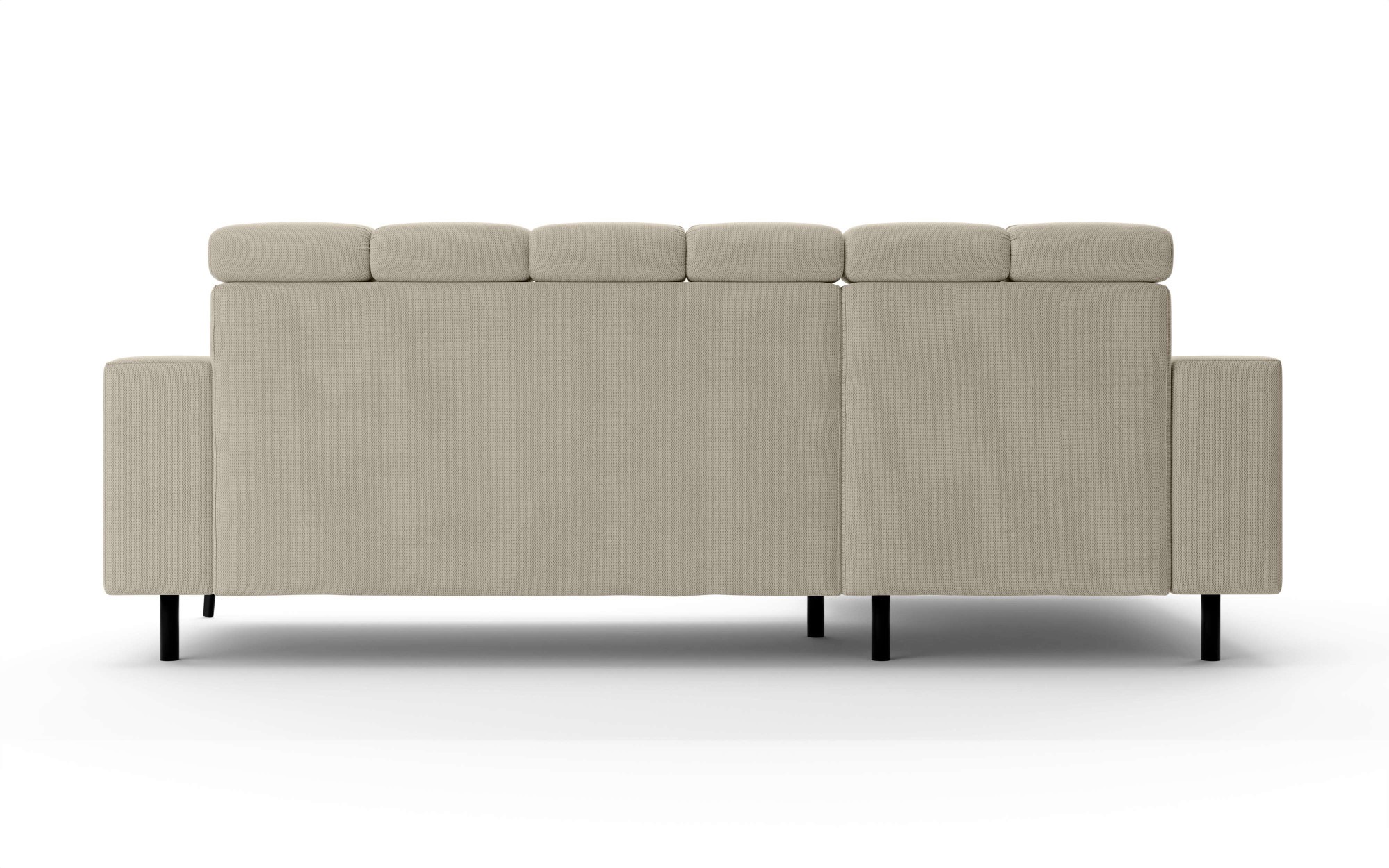 INOSIGN Ecksofa »CAZIE, Designsofa, L-Form, trendige Bubble-Optik,«, elektrische Sitztiefen-Verstellung, manuelle Kopfstützenverstellung