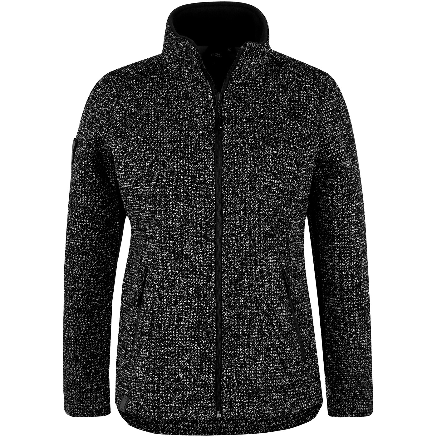 DEPROC Active Strickfleecejacke »KITTOBE LAKE WOMEN«, Kontrastreissverschluss