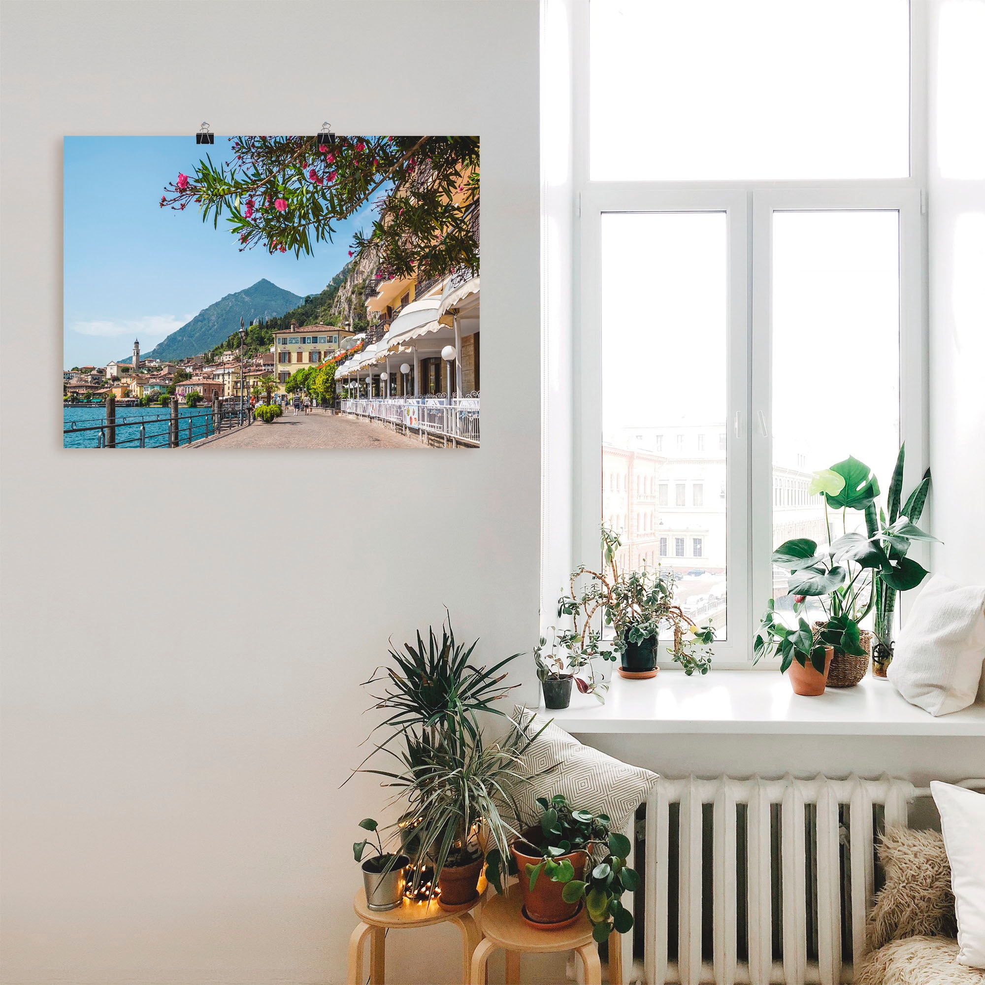 Artland »Gardasee Limone sul Garda I« Europa 1 Stk. tlg. als Leinwandbild, Poster in verschied. Größen